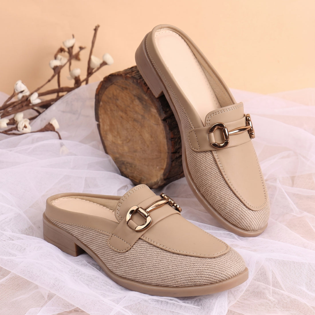 Marco Bellorri Premium Woven Mule Loafers with Sophisticated Slip On Design