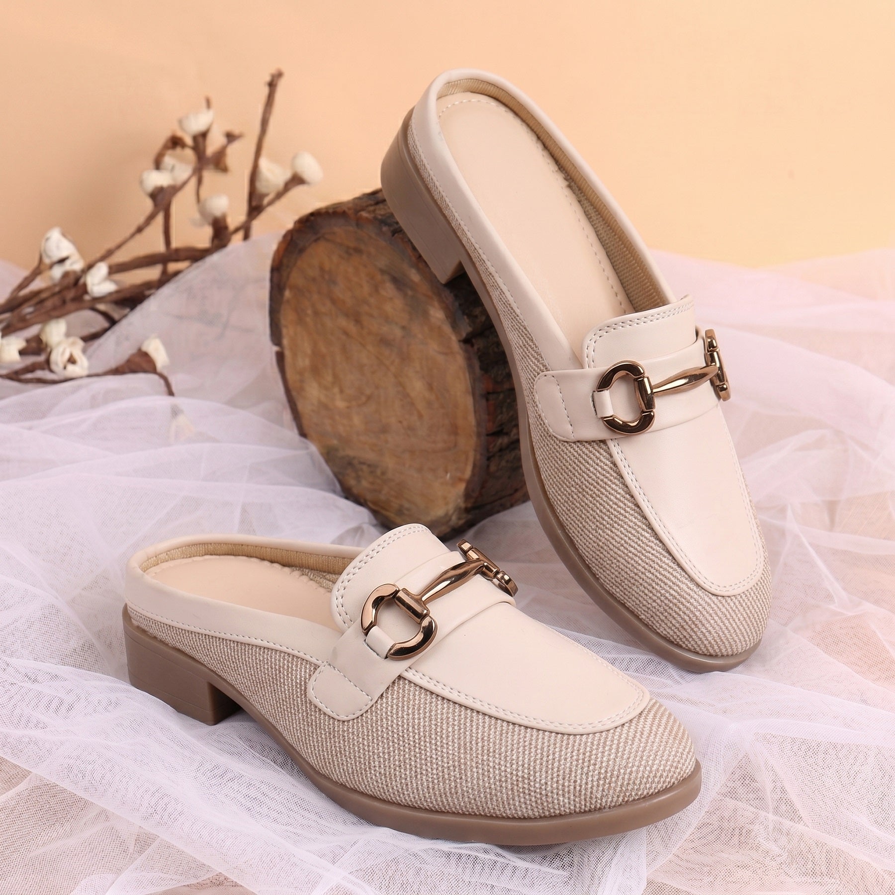 Marco Bellorri Premium Woven Mule Loafers with Sophisticated Slip On Design