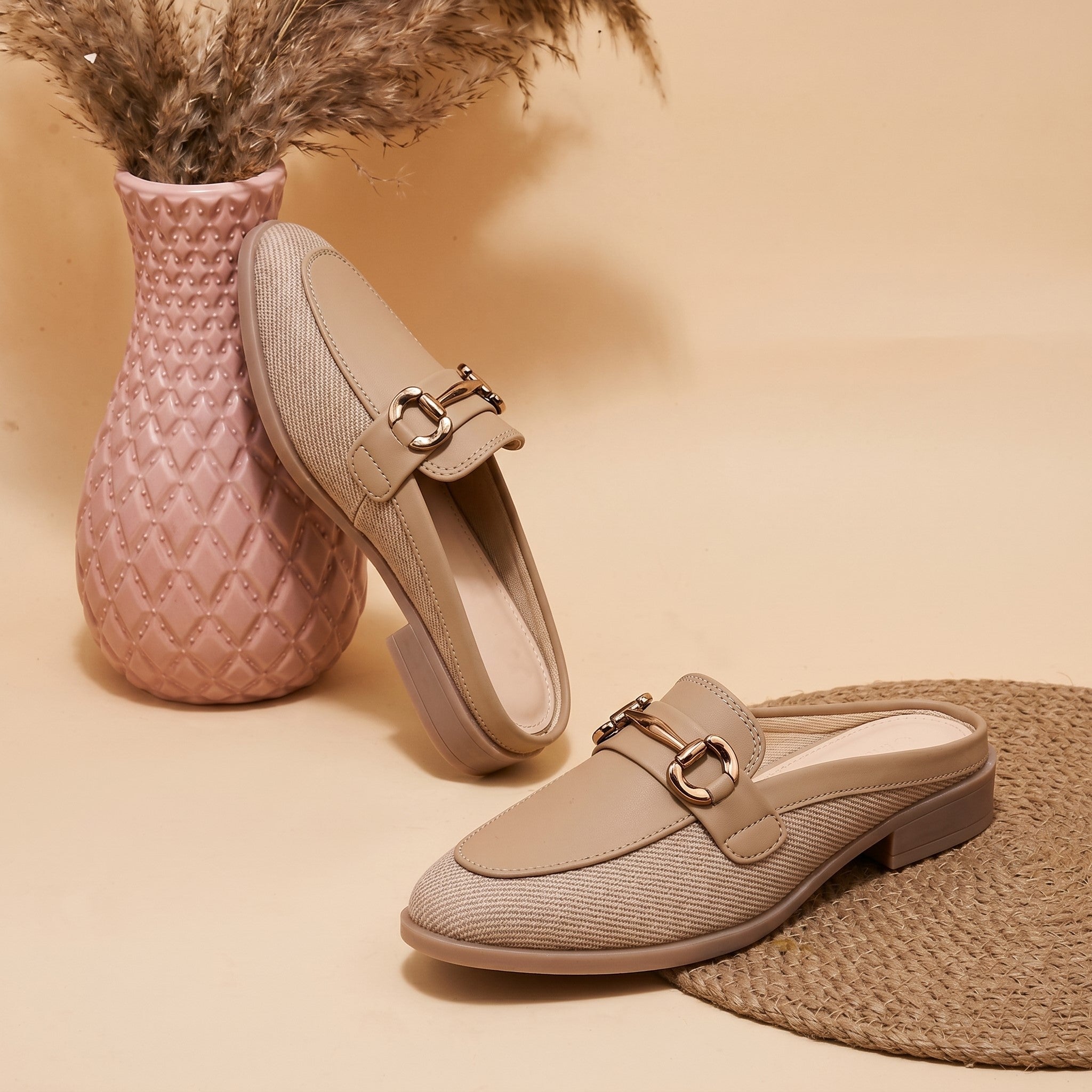 Marco Bellorri Premium Woven Mule Loafers with Sophisticated Slip On Design