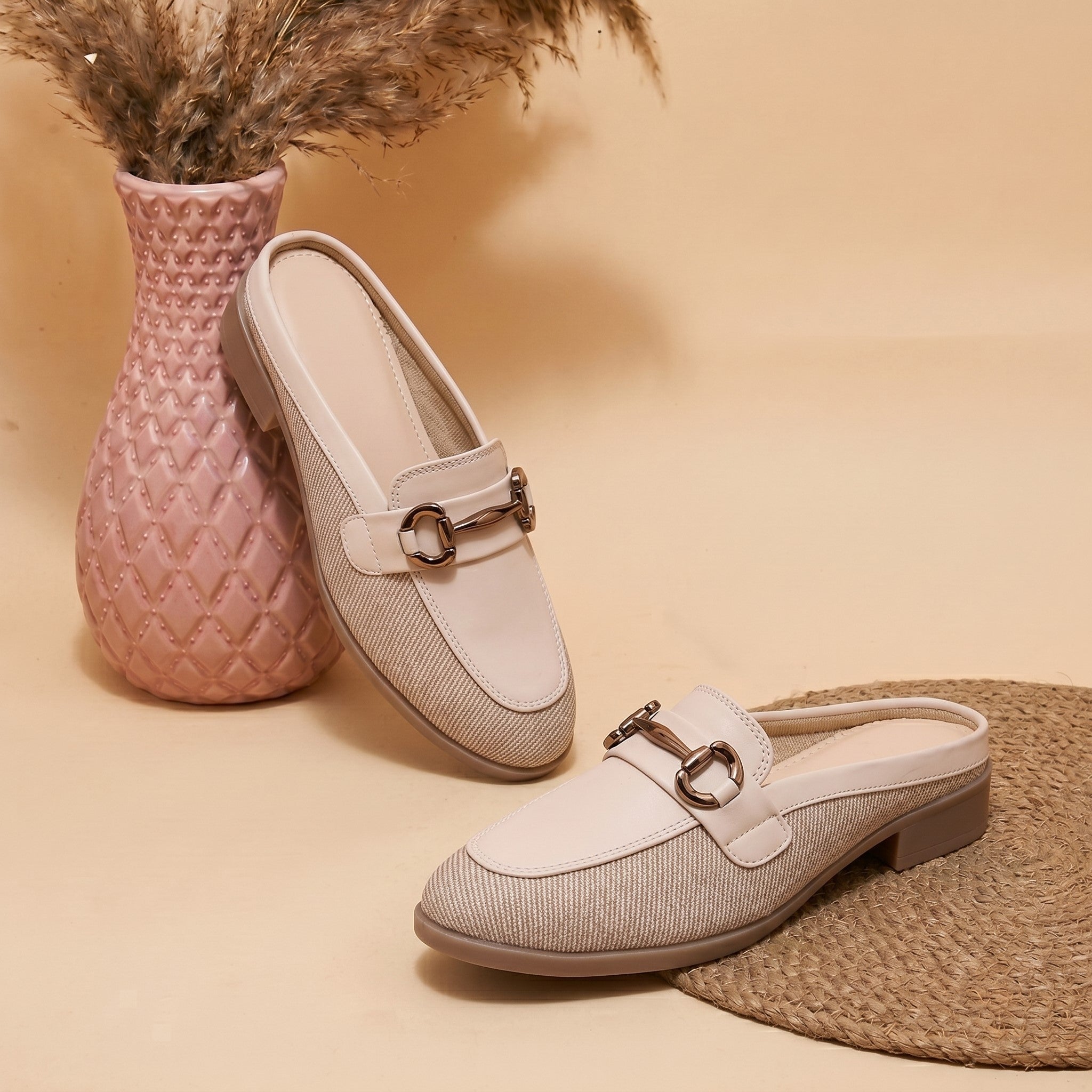 Marco Bellorri Premium Woven Mule Loafers with Sophisticated Slip On Design