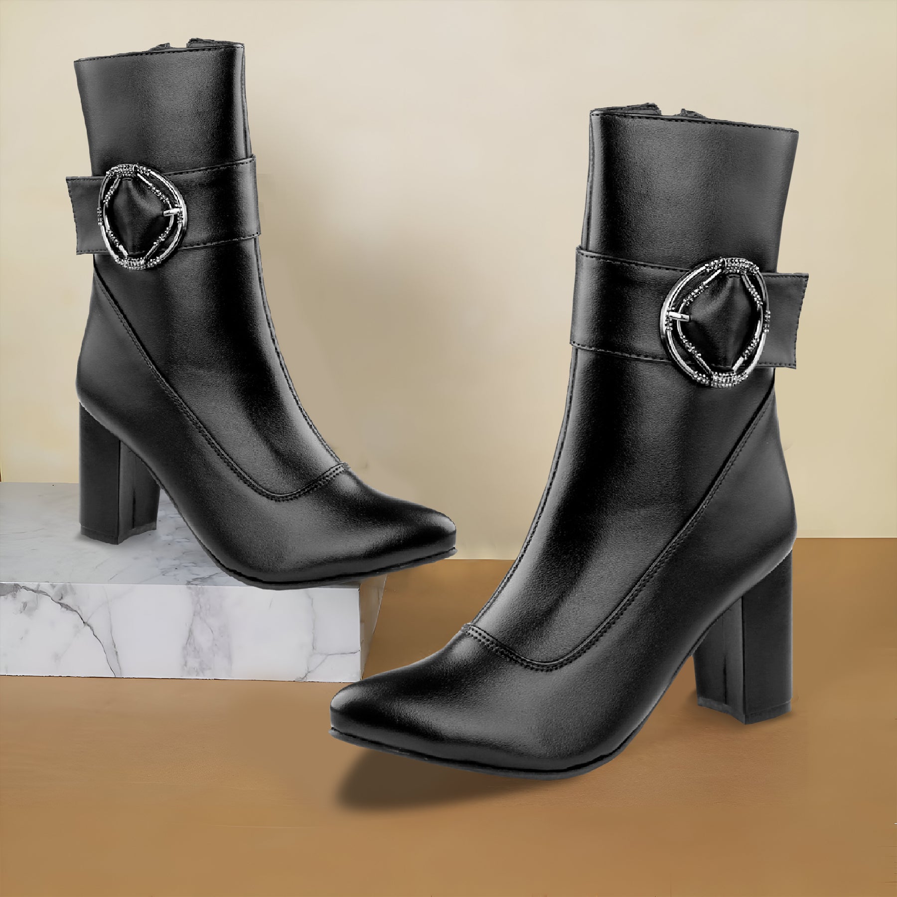 Women's Classy ankle buckle Boots