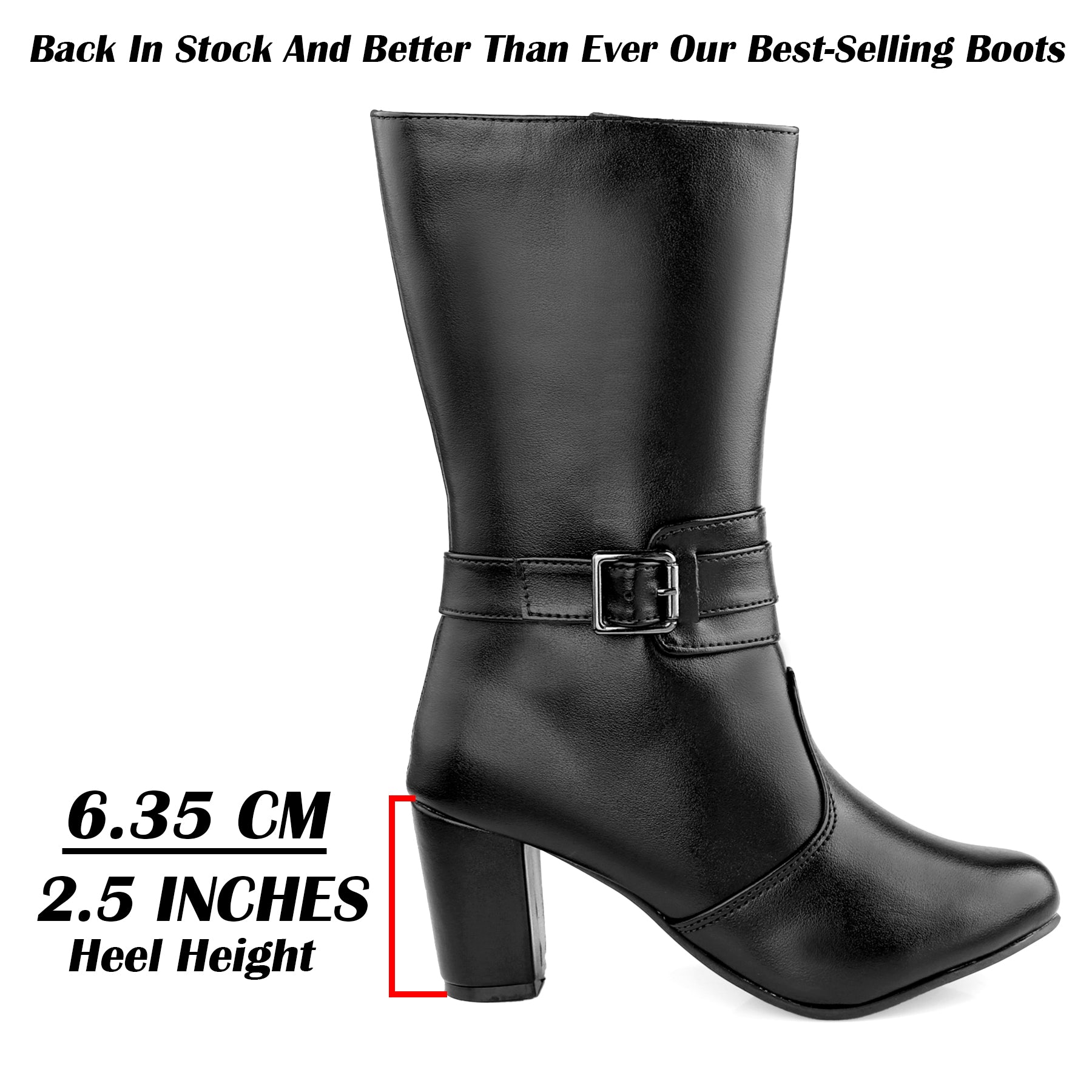 Women Stylish Buckle Long Boots