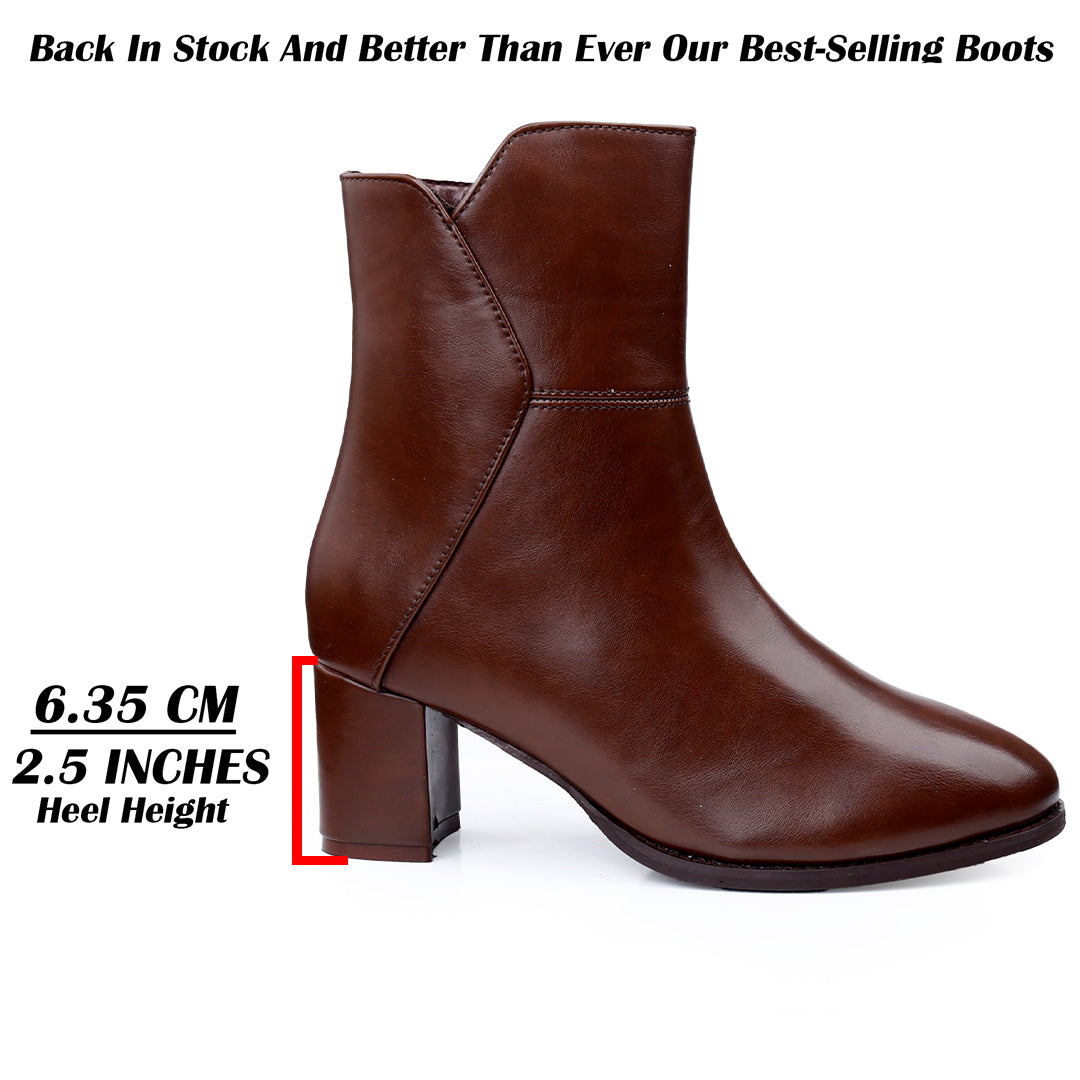 Elegant Vegan Ankle Zipper Boots for Women