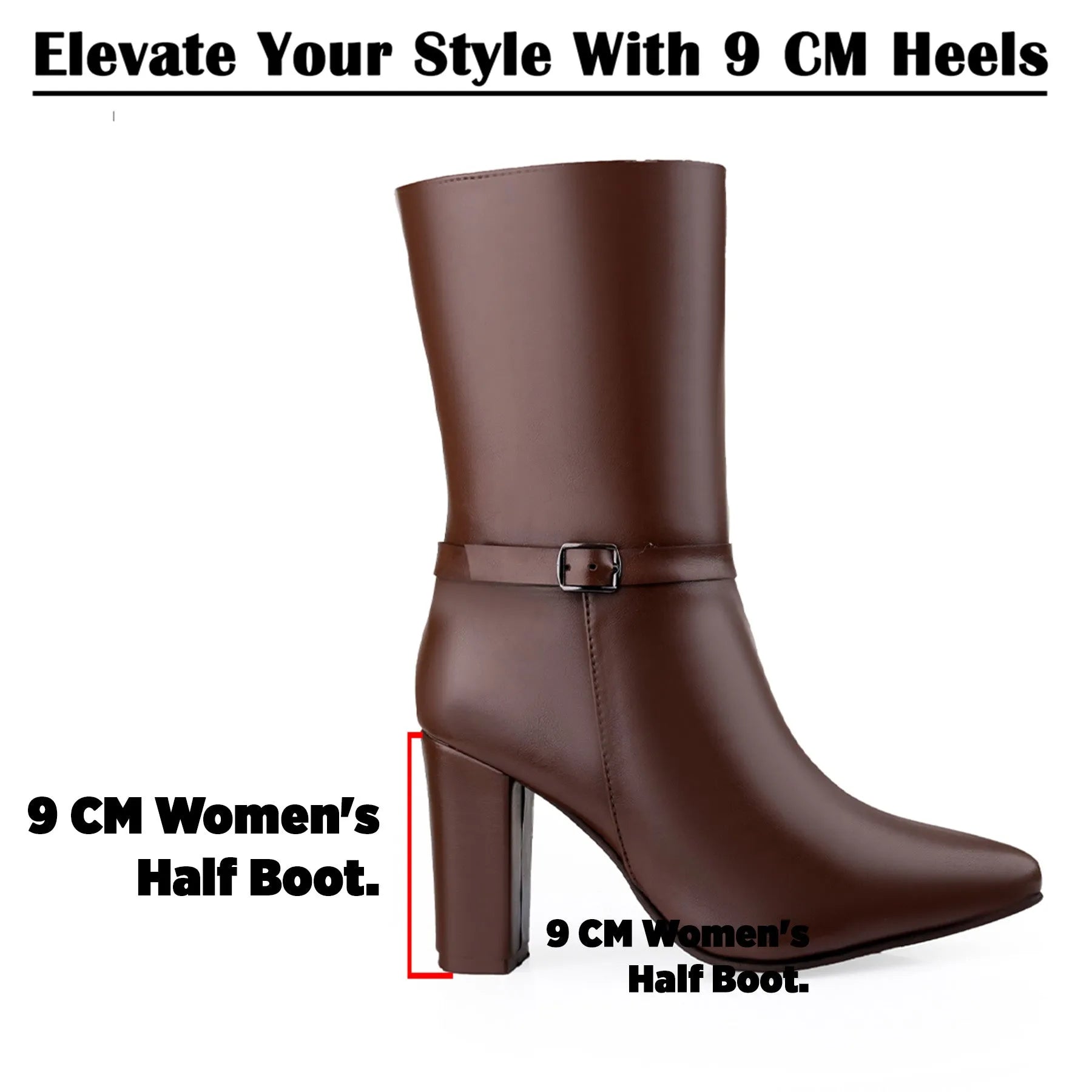 Brown vegan ankle-length boots women subtle luxury detail, cruelty-free design