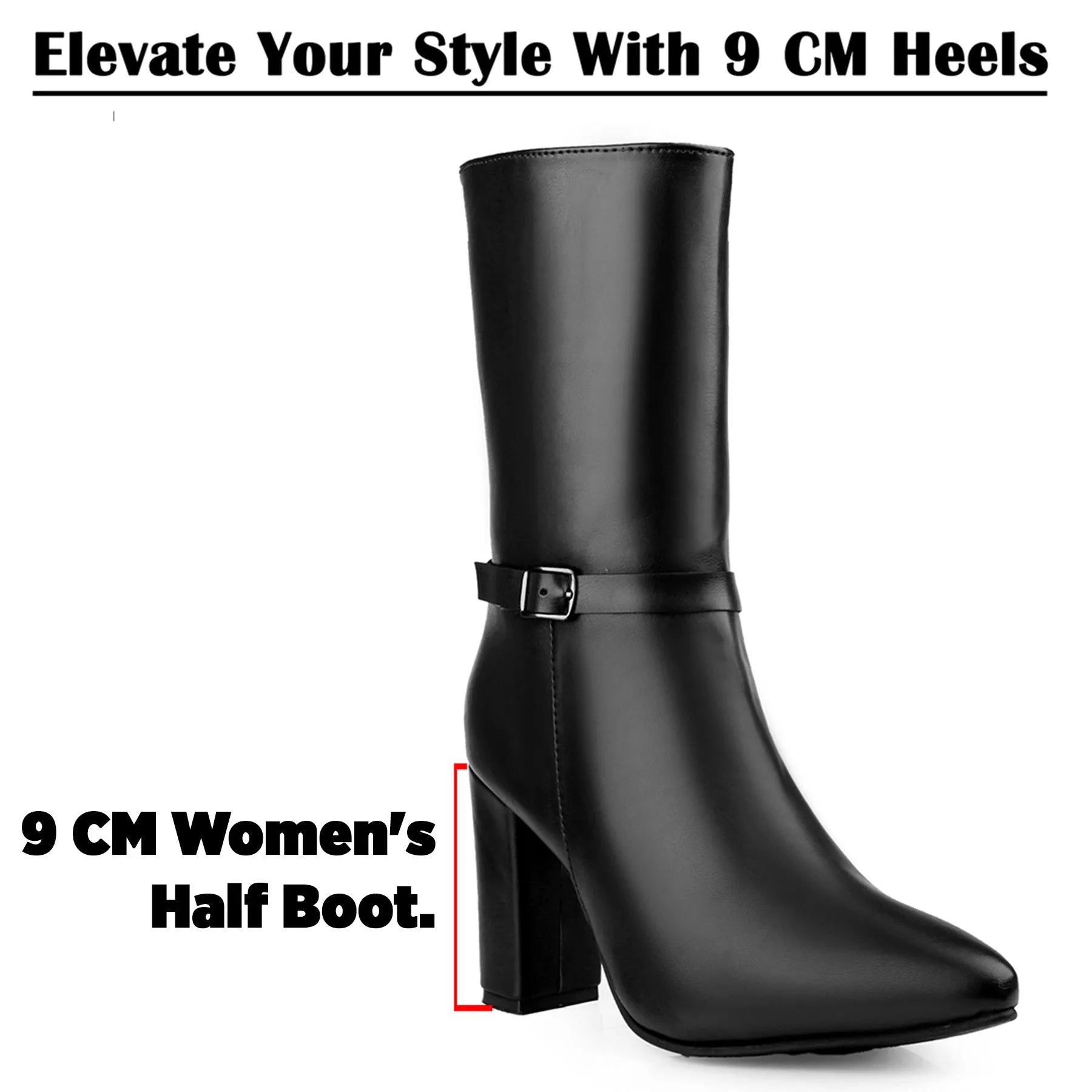 Women’s black vegan ankle boots high-end vegan materials elegant everyday wardrobe