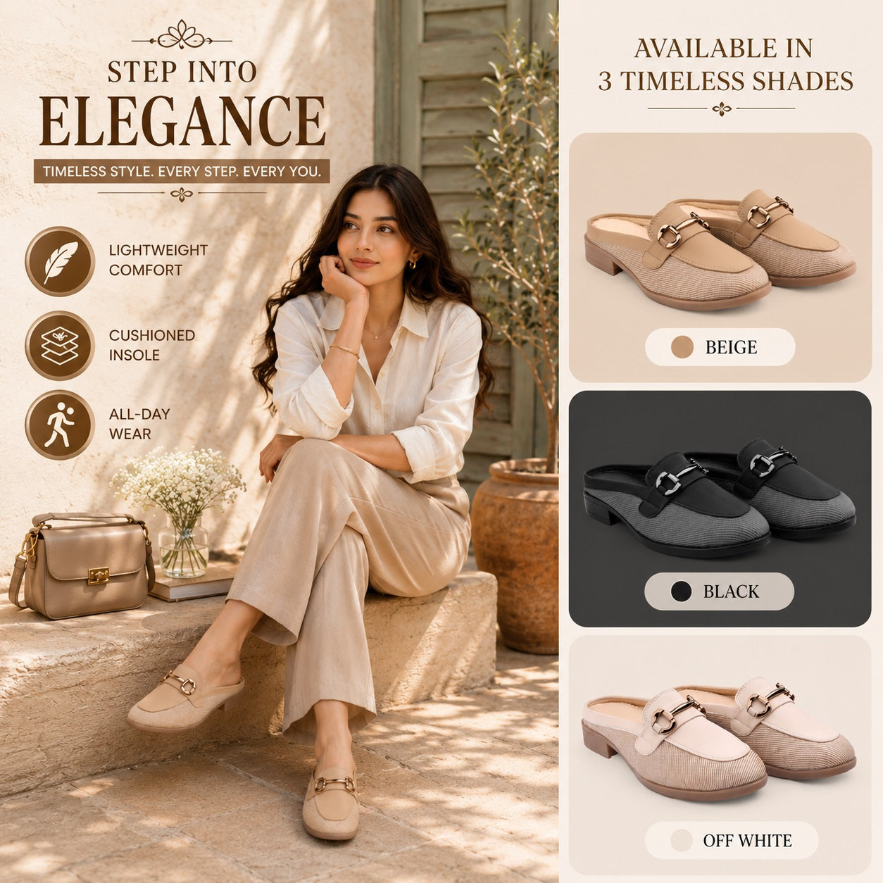Marco Bellorri Premium Woven Mule Loafers with Sophisticated Slip On Design