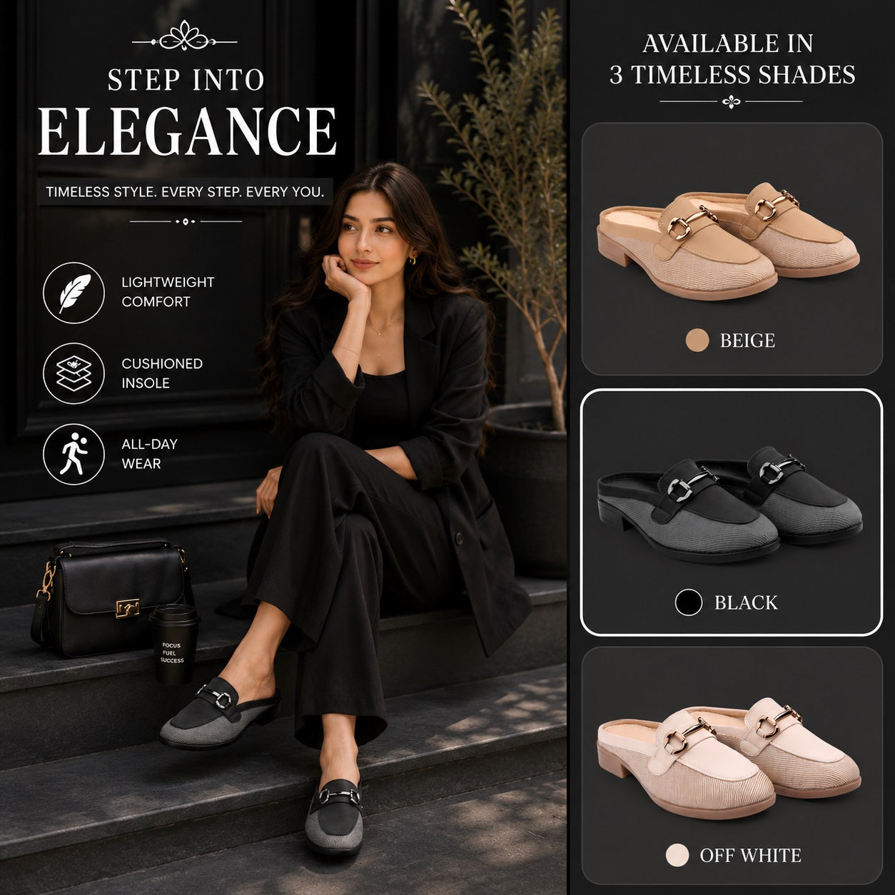 Marco Bellorri Premium Woven Mule Loafers with Sophisticated Slip On Design