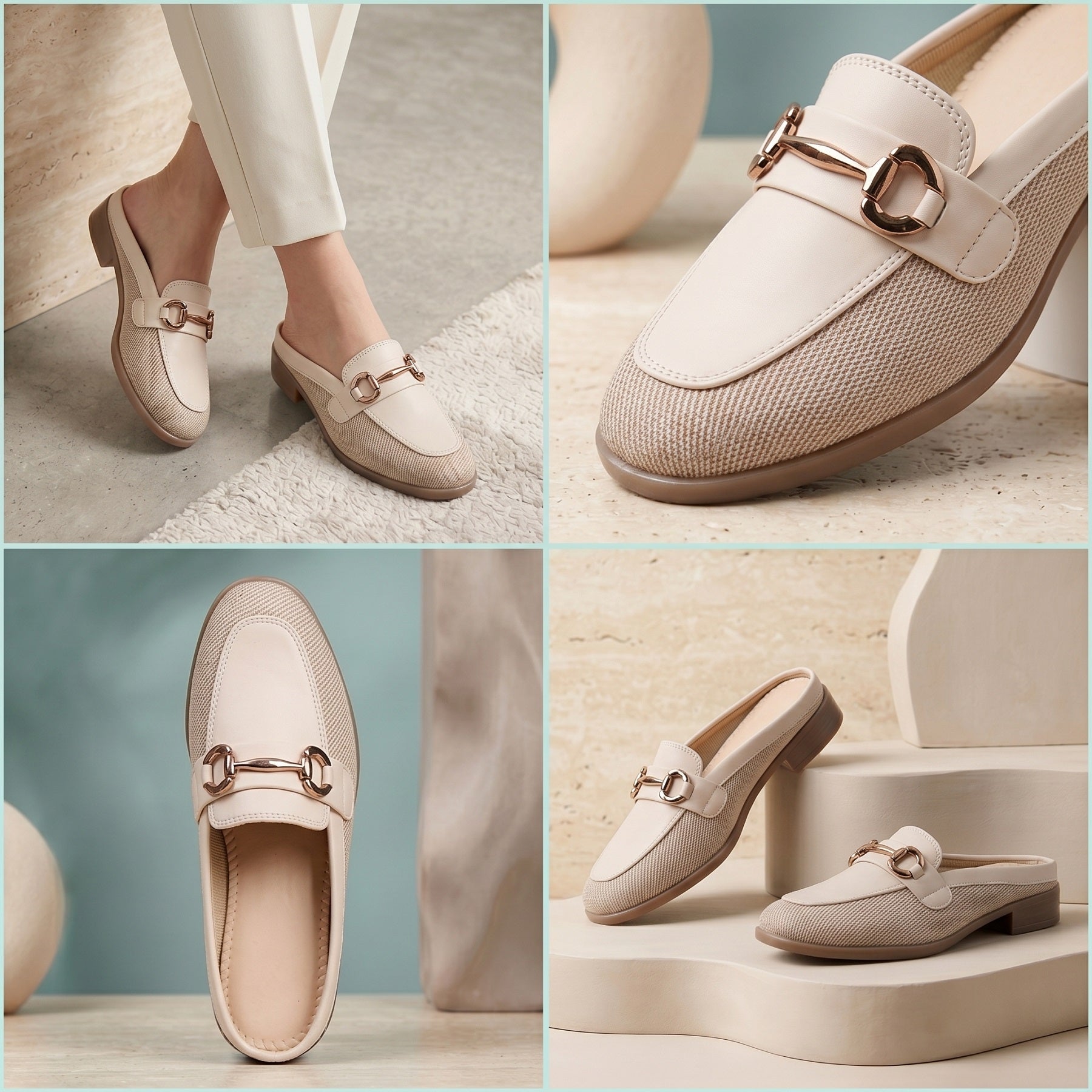Marco Bellorri Premium Woven Mule Loafers with Sophisticated Slip On Design