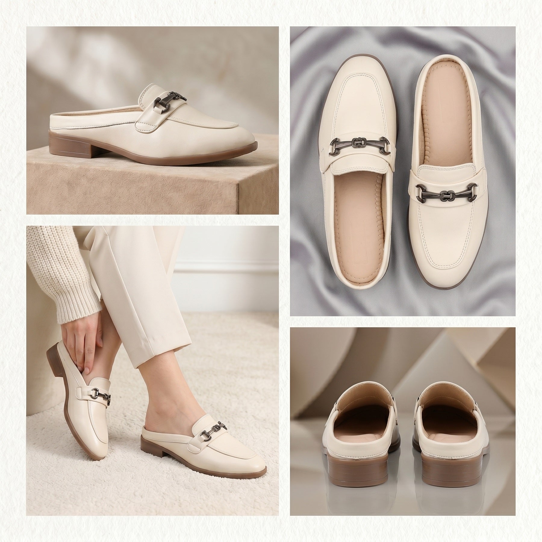 Marco Bellorri Luxury Slip-On Mule Loafers with Elegant Horsebit Accent