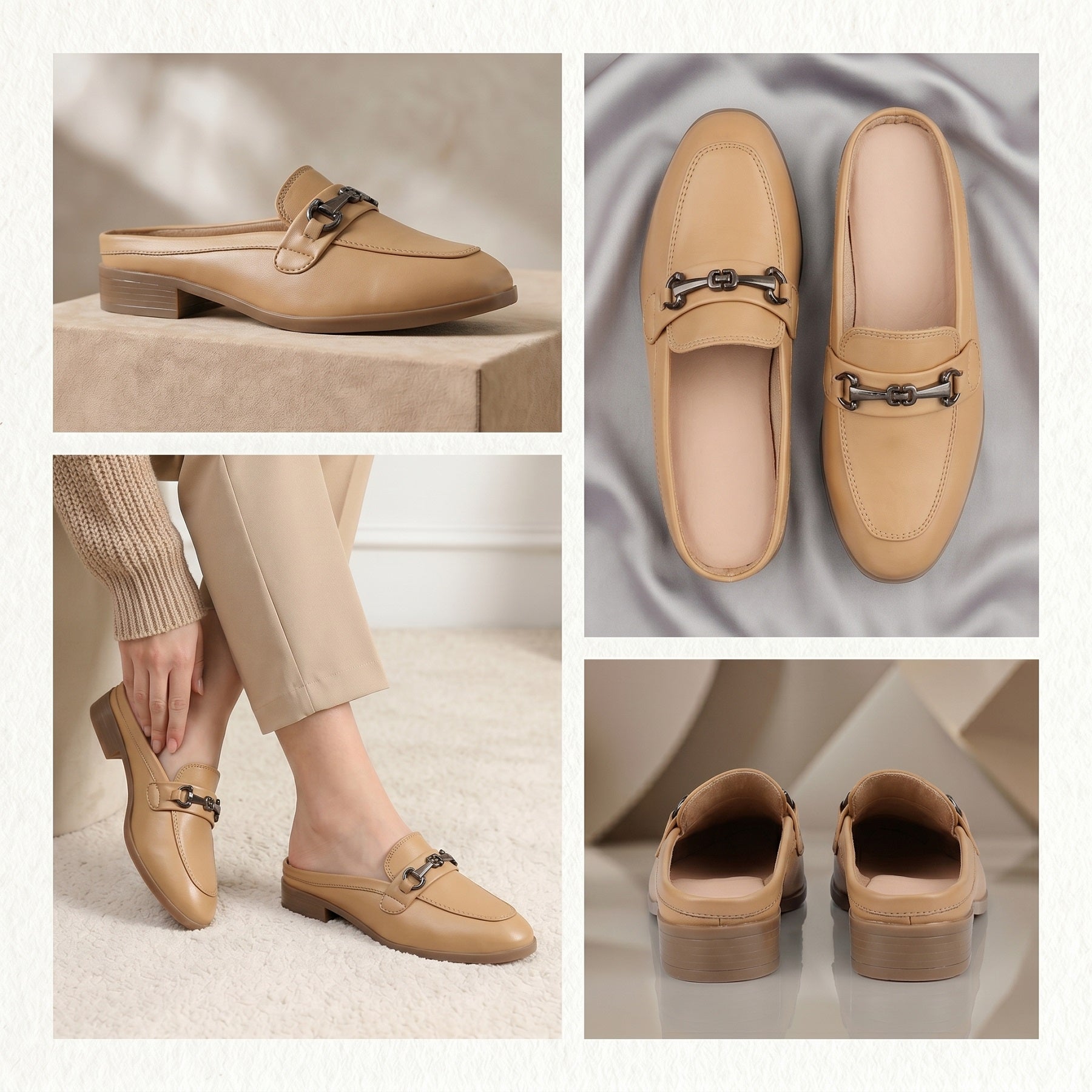 Marco Bellorri Luxury Slip-On Mule Loafers with Elegant Horsebit Accent