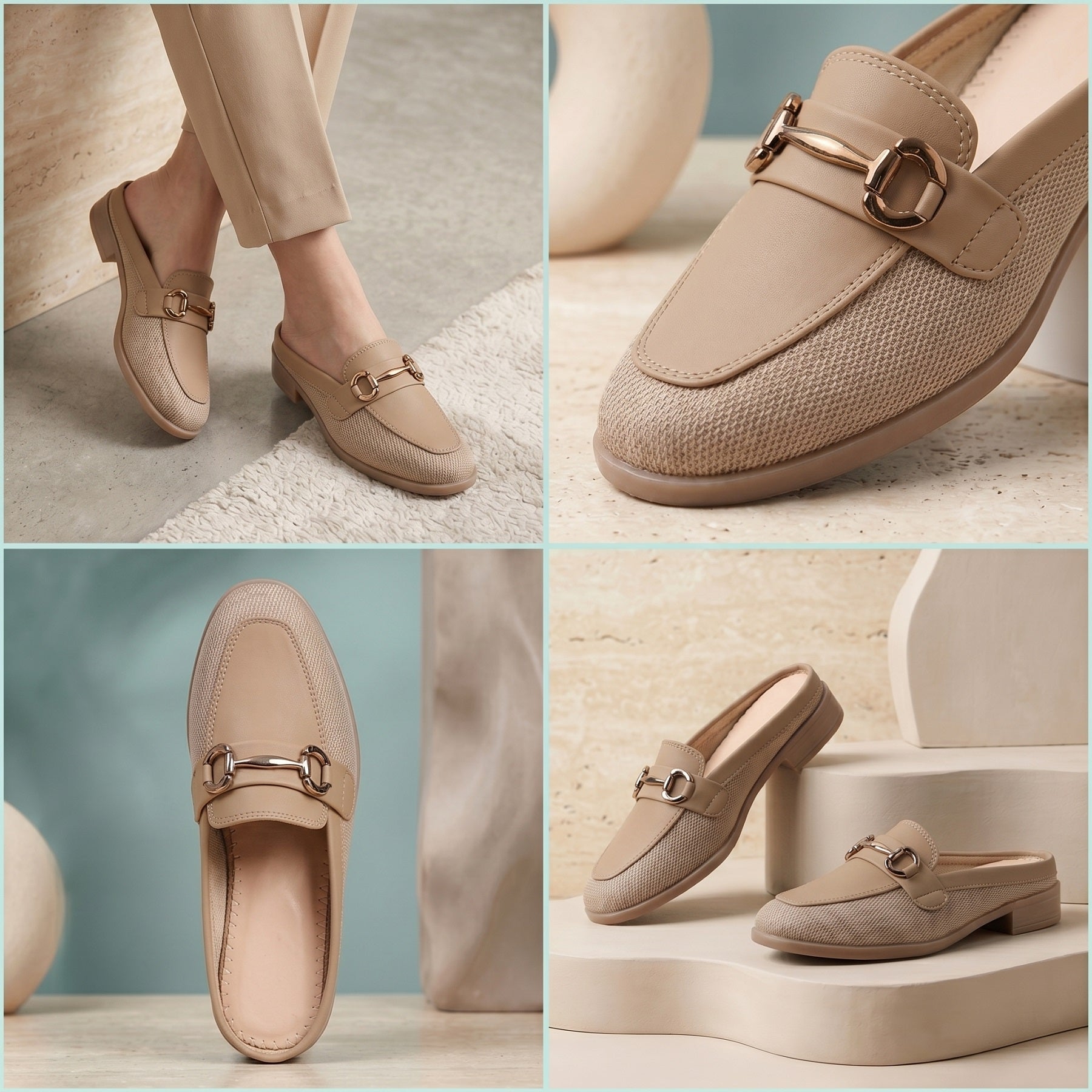 Marco Bellorri Premium Woven Mule Loafers with Sophisticated Slip On Design