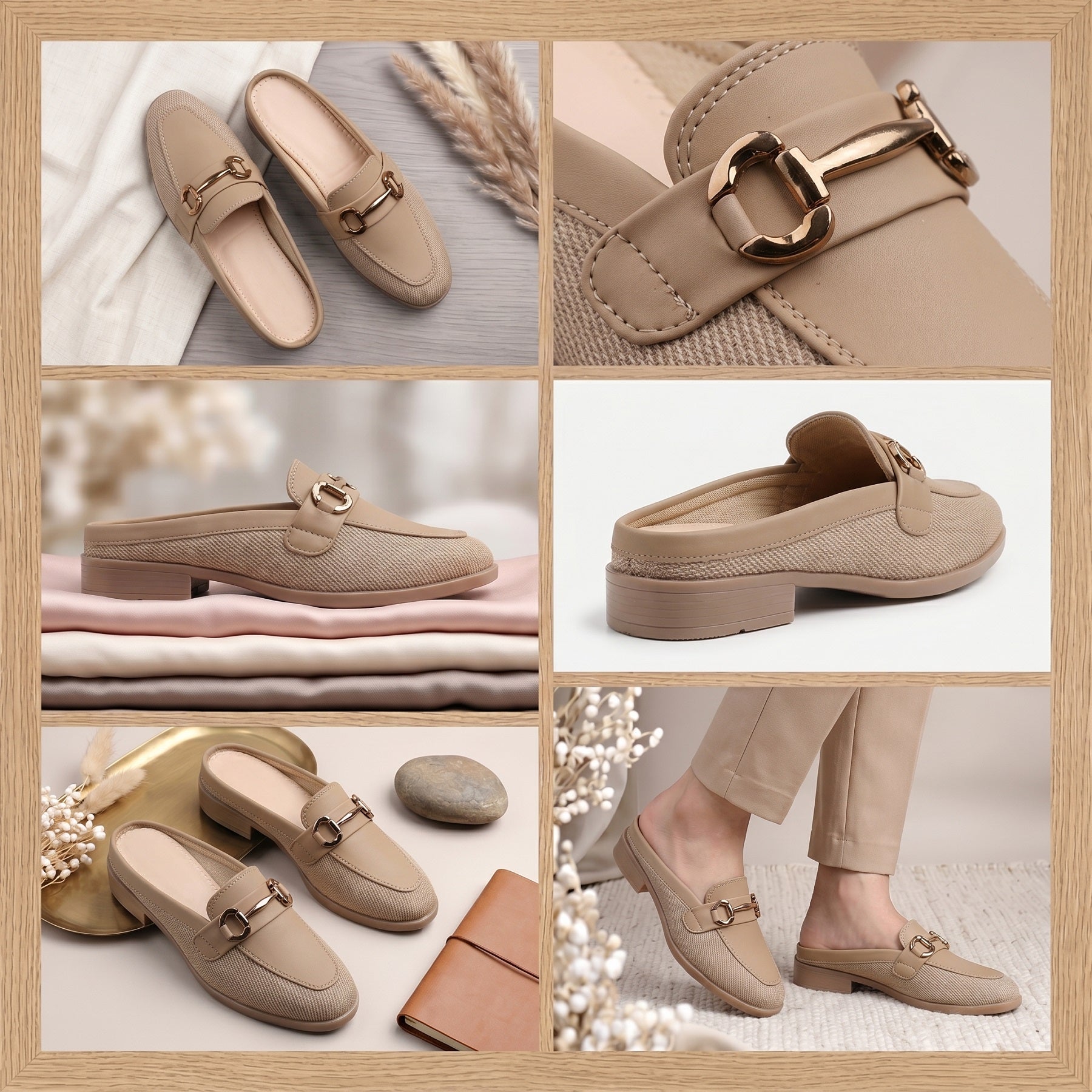 Marco Bellorri Premium Woven Mule Loafers with Sophisticated Slip On Design