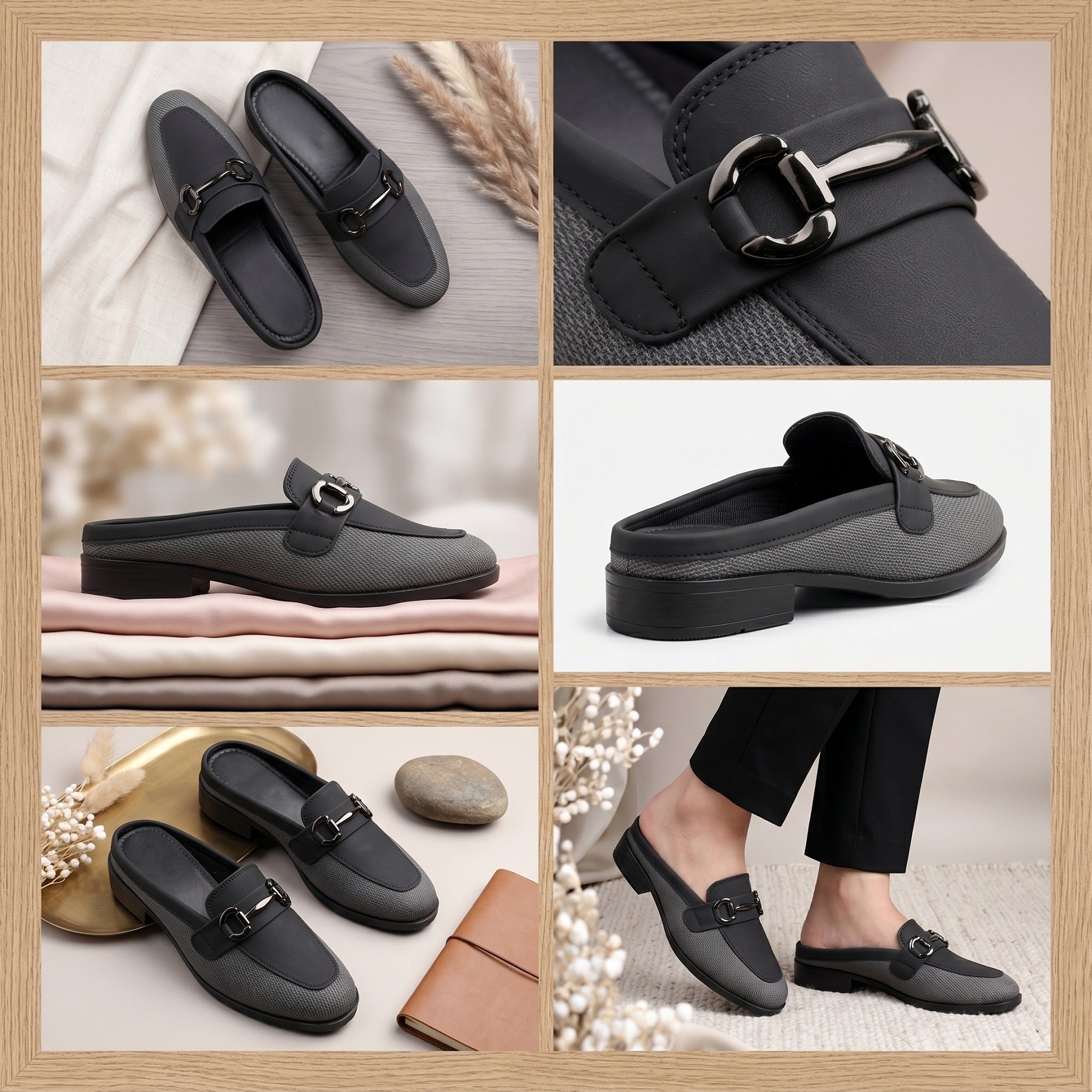 Marco Bellorri Premium Woven Mule Loafers with Sophisticated Slip On Design