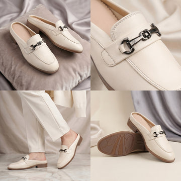 Marco Bellorri Luxury Slip-On Mule Loafers with Elegant Horsebit Accent