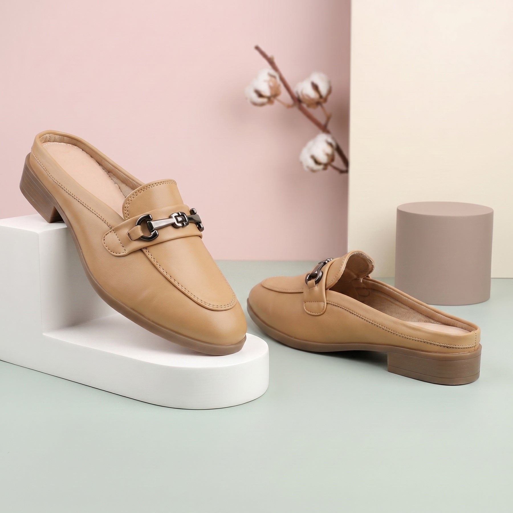 Marco Bellorri Luxury Slip-On Mule Loafers with Elegant Horsebit Accent