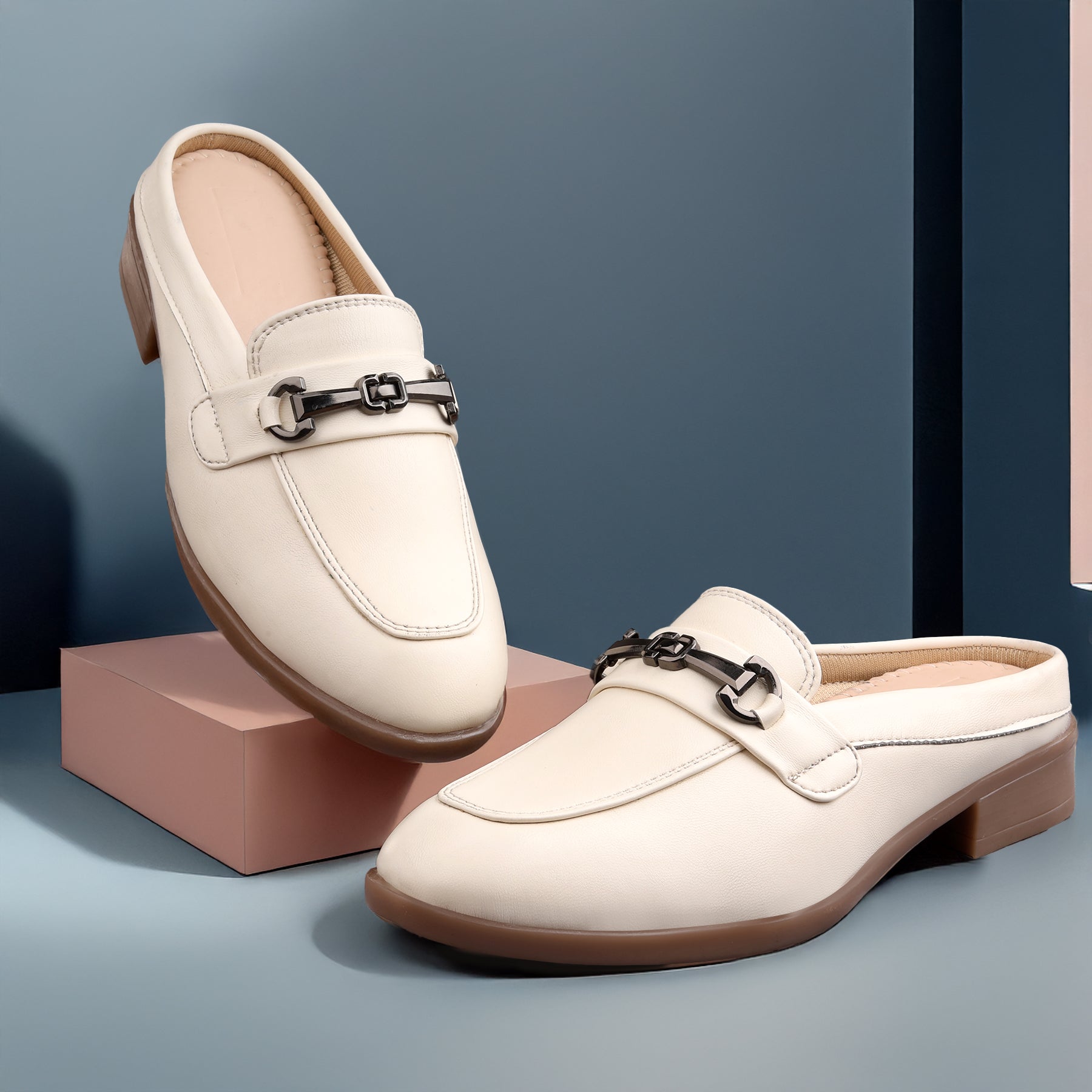 Marco Bellorri Luxury Slip-On Mule Loafers with Elegant Horsebit Accent