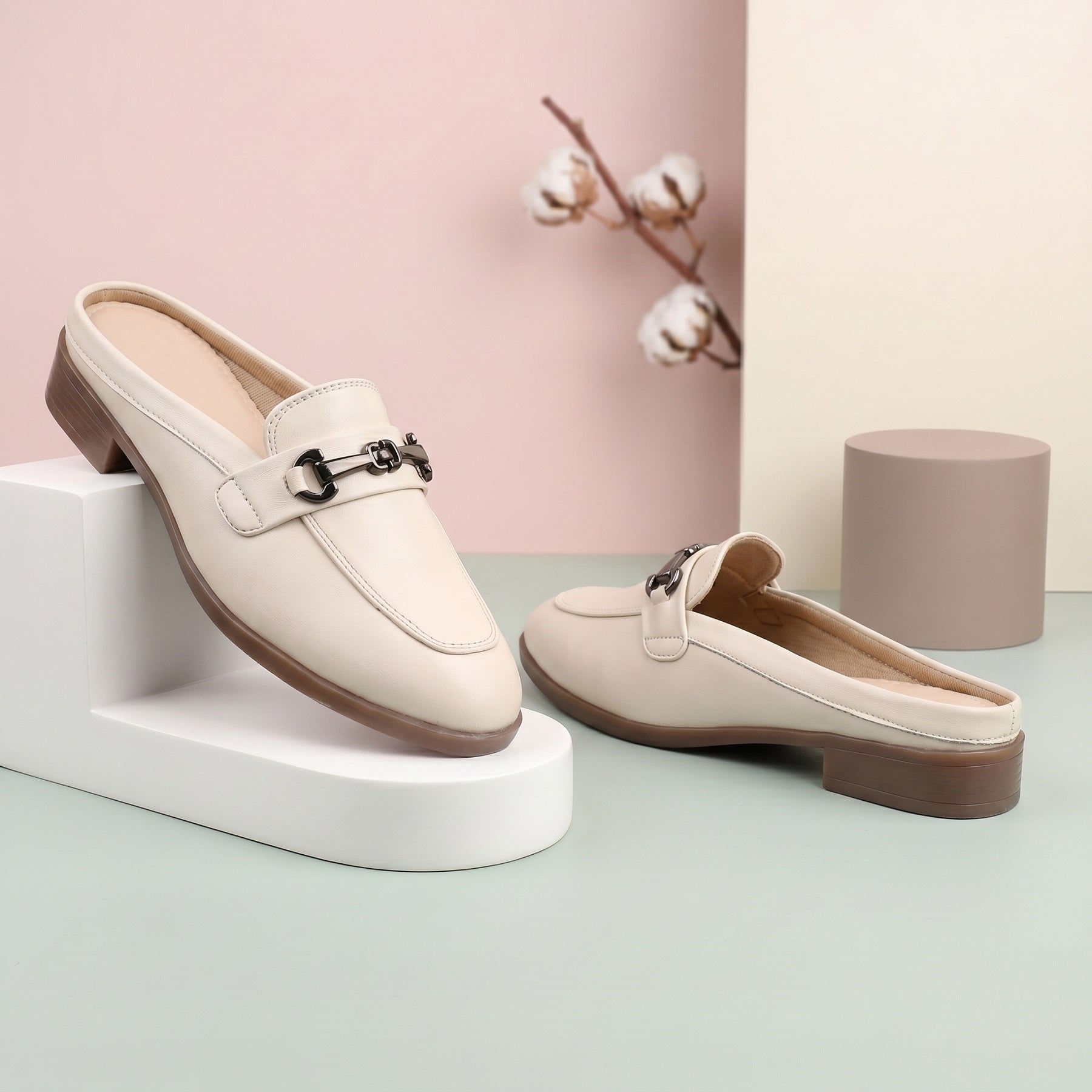 Marco Bellorri Luxury Slip-On Mule Loafers with Elegant Horsebit Accent
