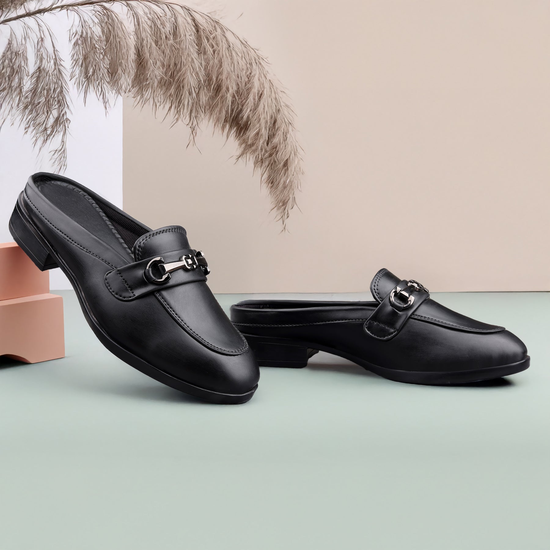 Marco Bellorri Luxury Slip-On Mule Loafers with Elegant Horsebit Accent