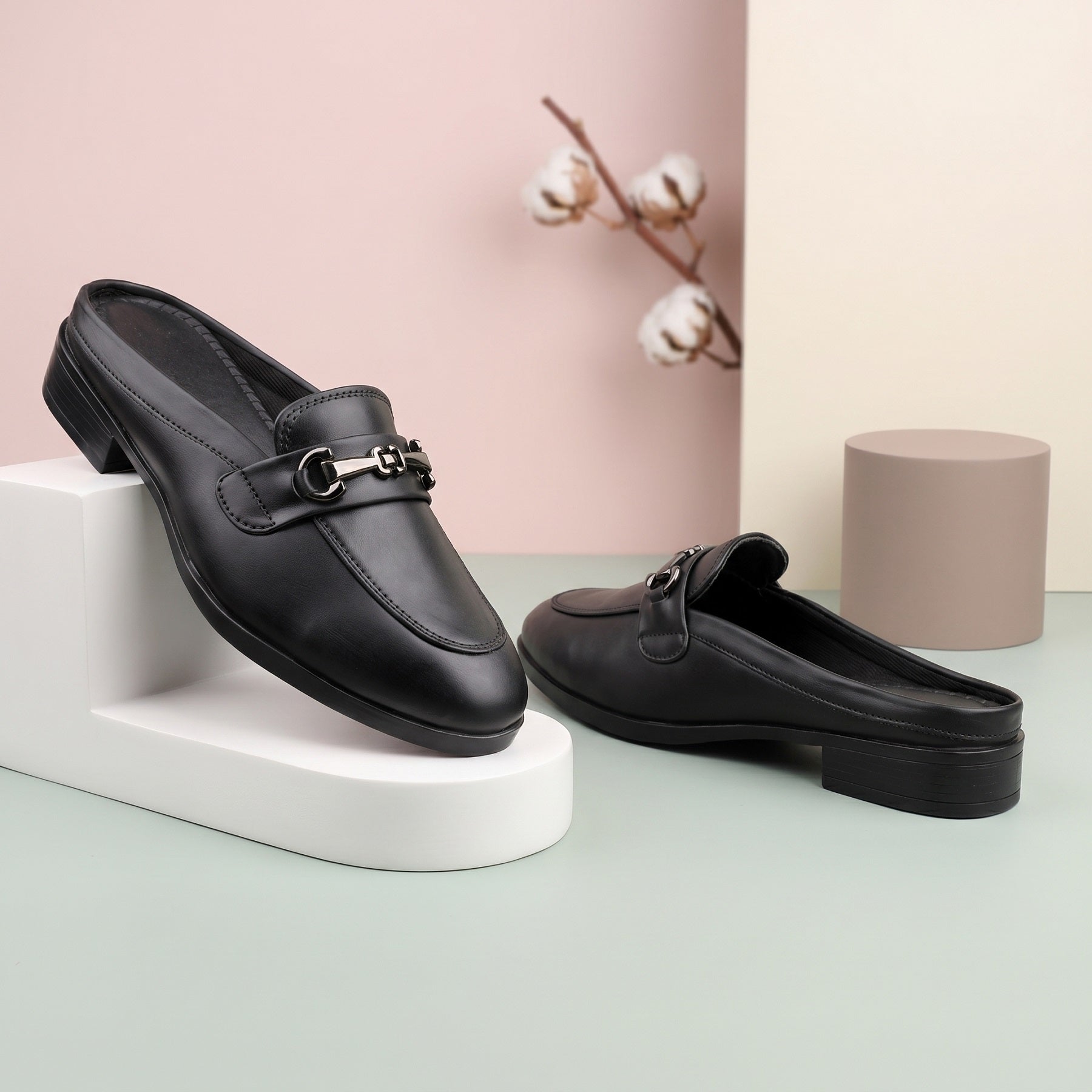 Marco Bellorri Luxury Slip-On Mule Loafers with Elegant Horsebit Accent