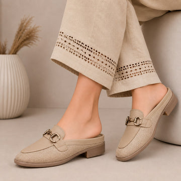 Marco Bellorri Premium Woven Mule Loafers with Sophisticated Slip On Design