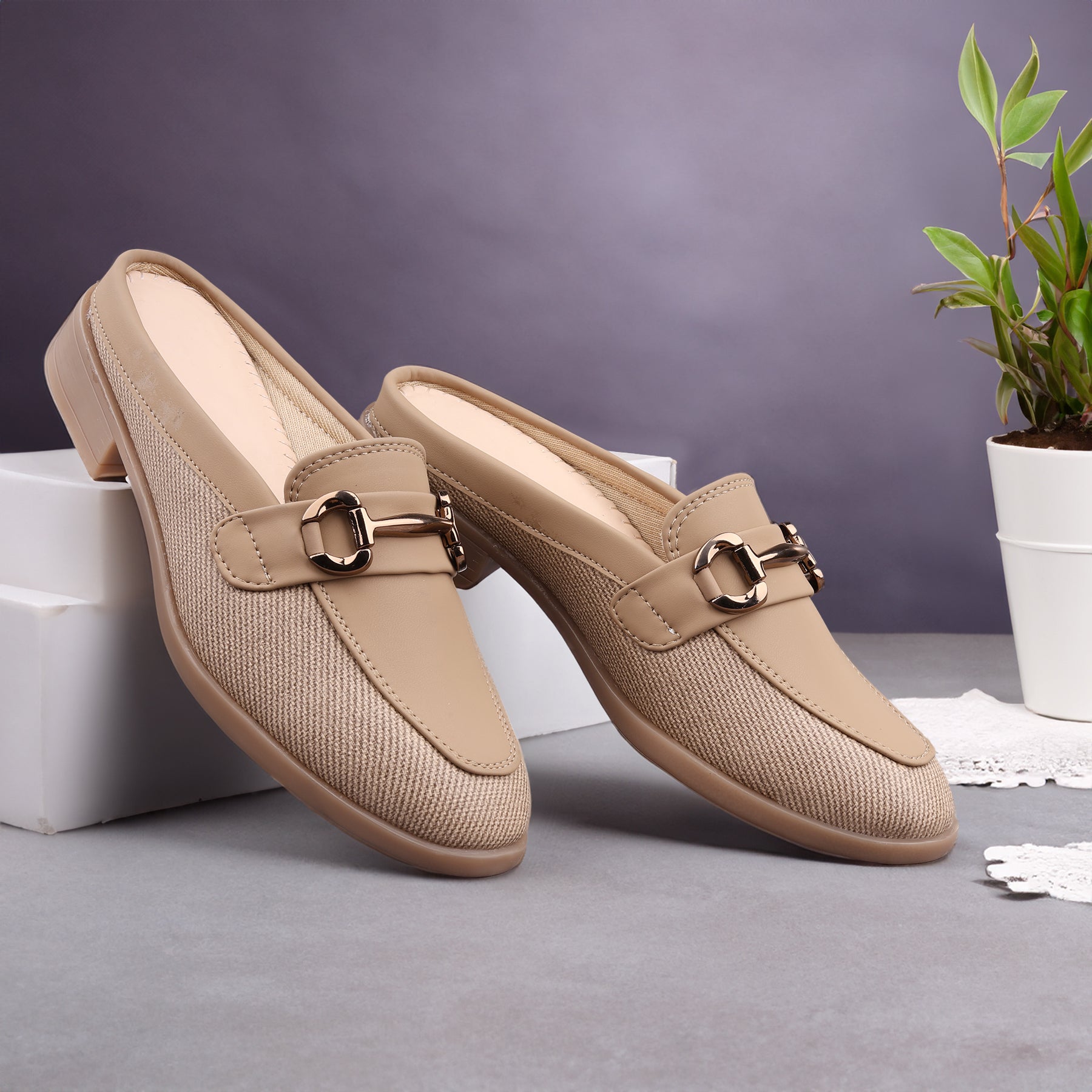 Marco Bellorri Premium Woven Mule Loafers with Sophisticated Slip On Design