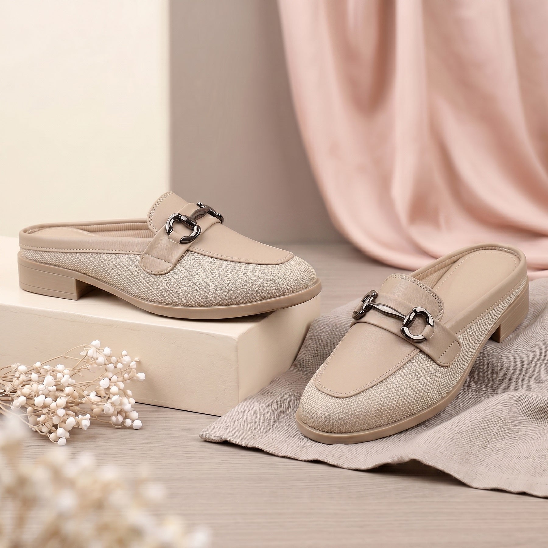 Marco Bellorri Premium Woven Mule Loafers with Sophisticated Slip On Design
