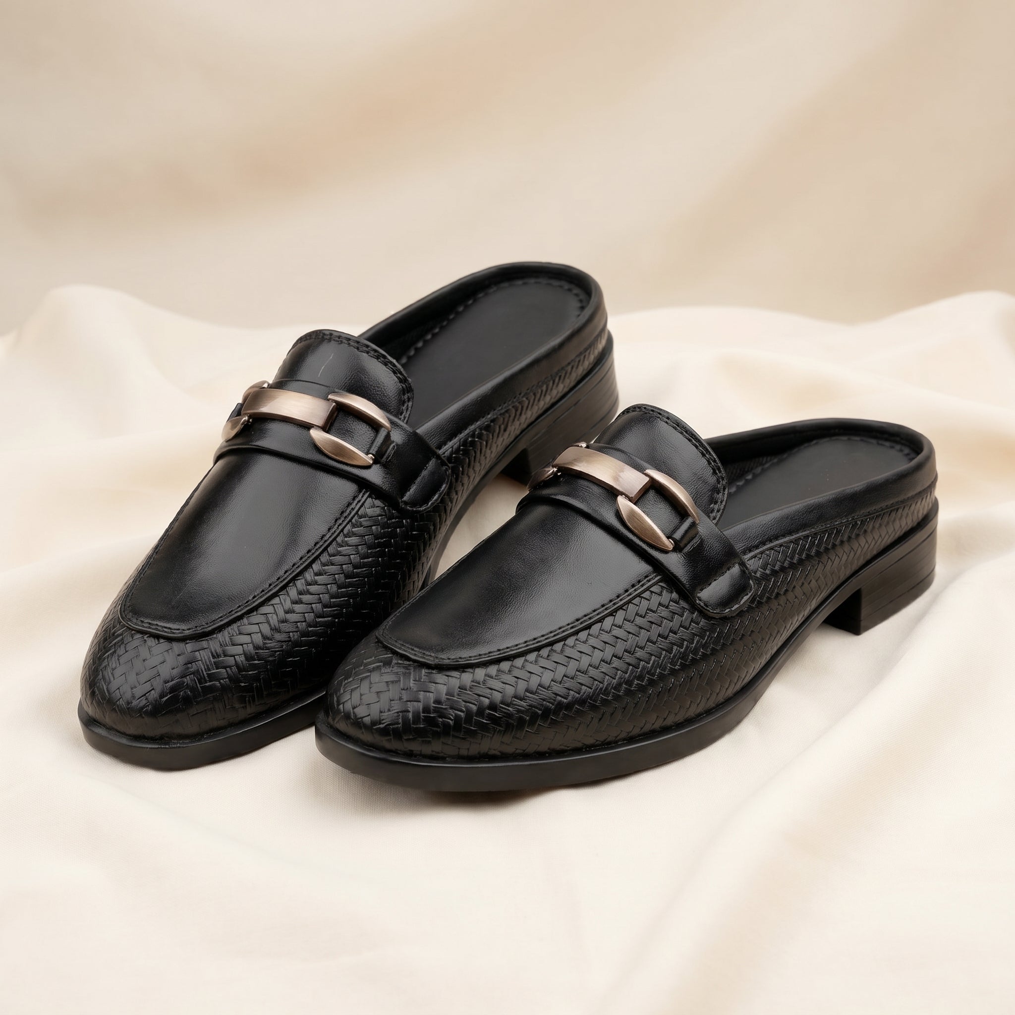 Marco Bellorri Elegant Black Slip On Mule Loafers for Women