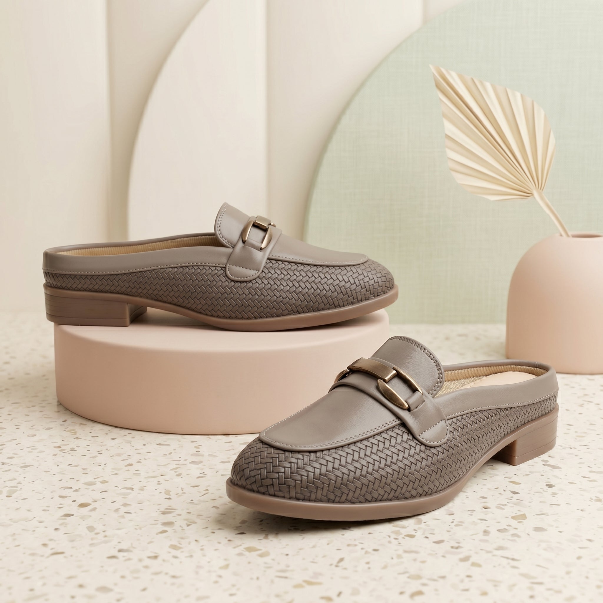 Marco Bellorri Elegant Black Slip On Mule Loafers for Women