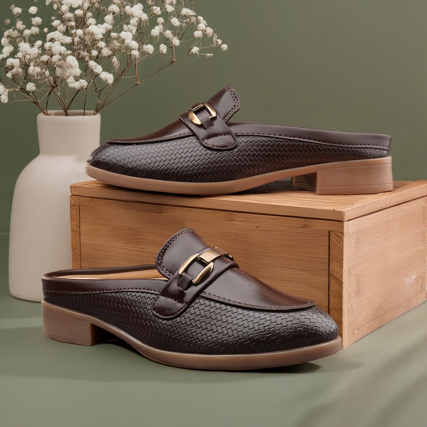 Marco Bellorri Elegant Black Slip On Mule Loafers for Women