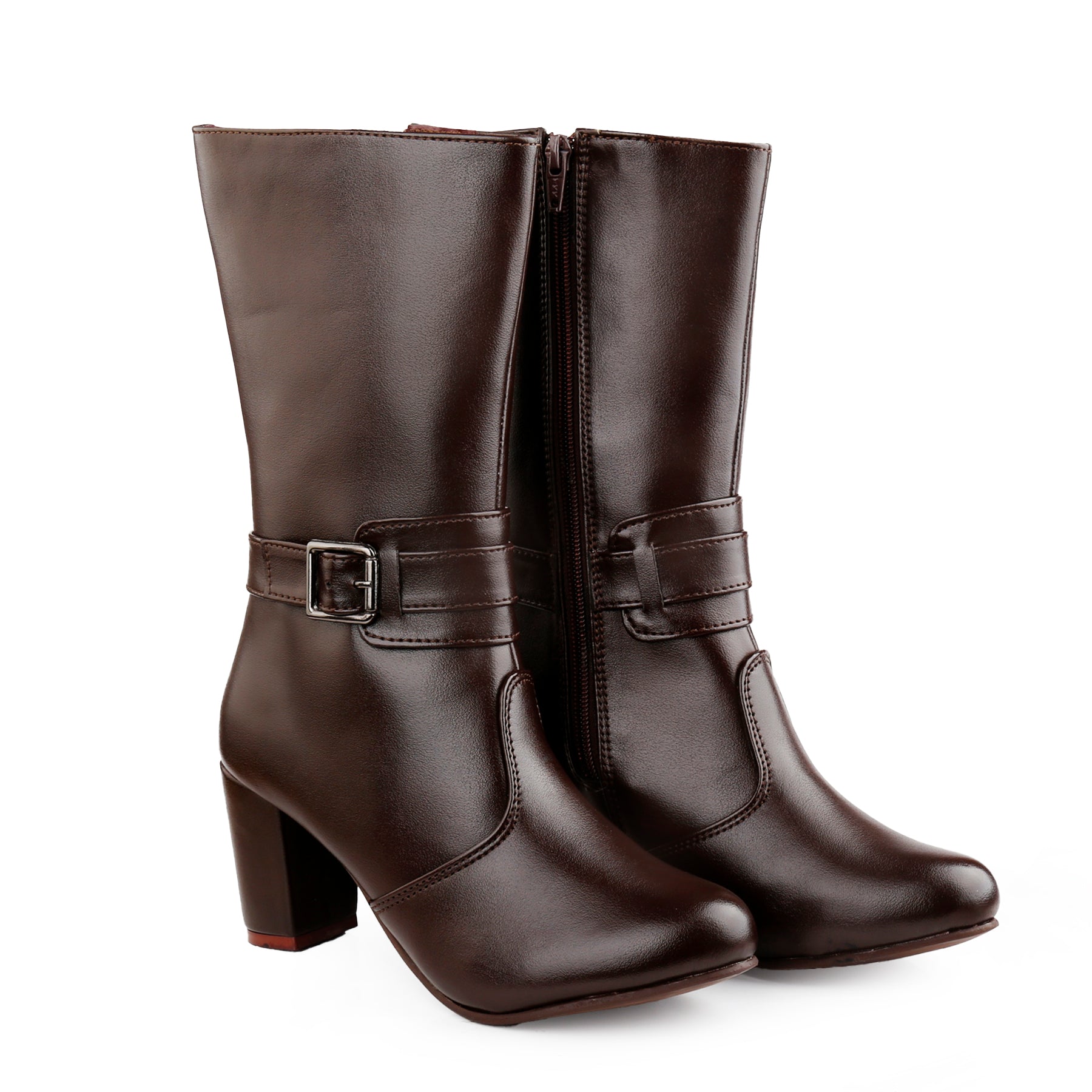 Women Stylish Buckle Long Boots