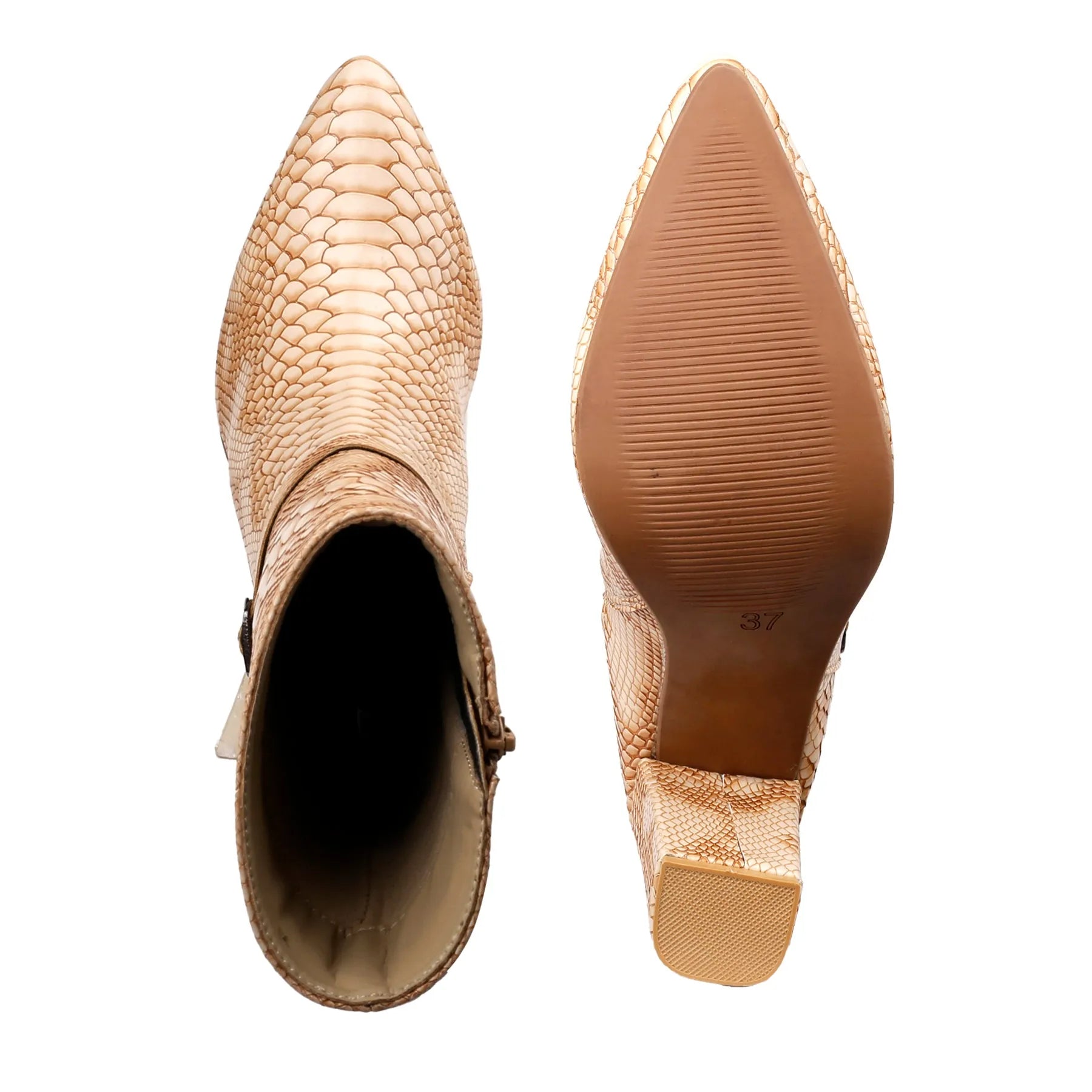 Beige vegan ankle boots women luxury vegan footwear all-day style