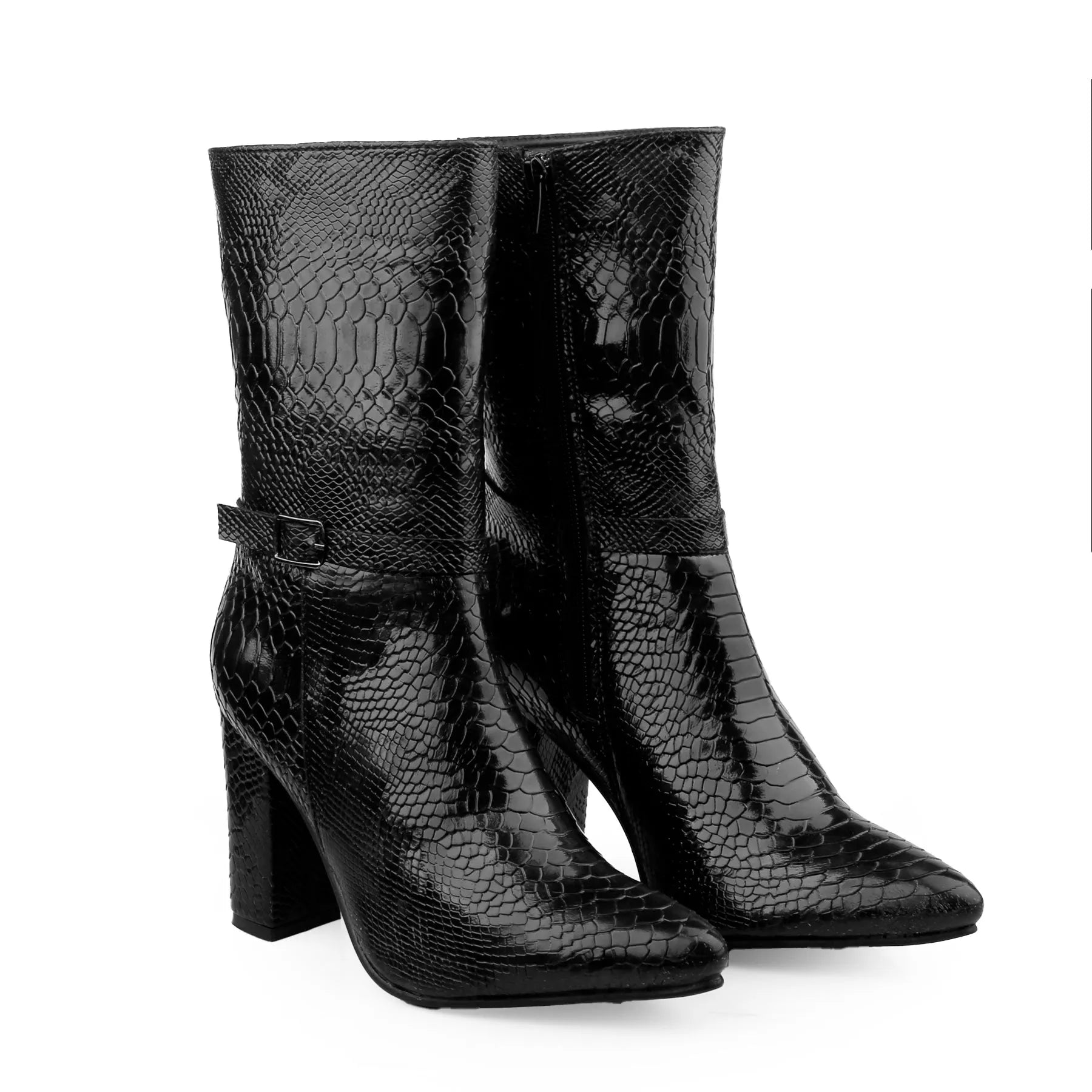 Elegant black vegan ankle boots women versatile everyday luxury