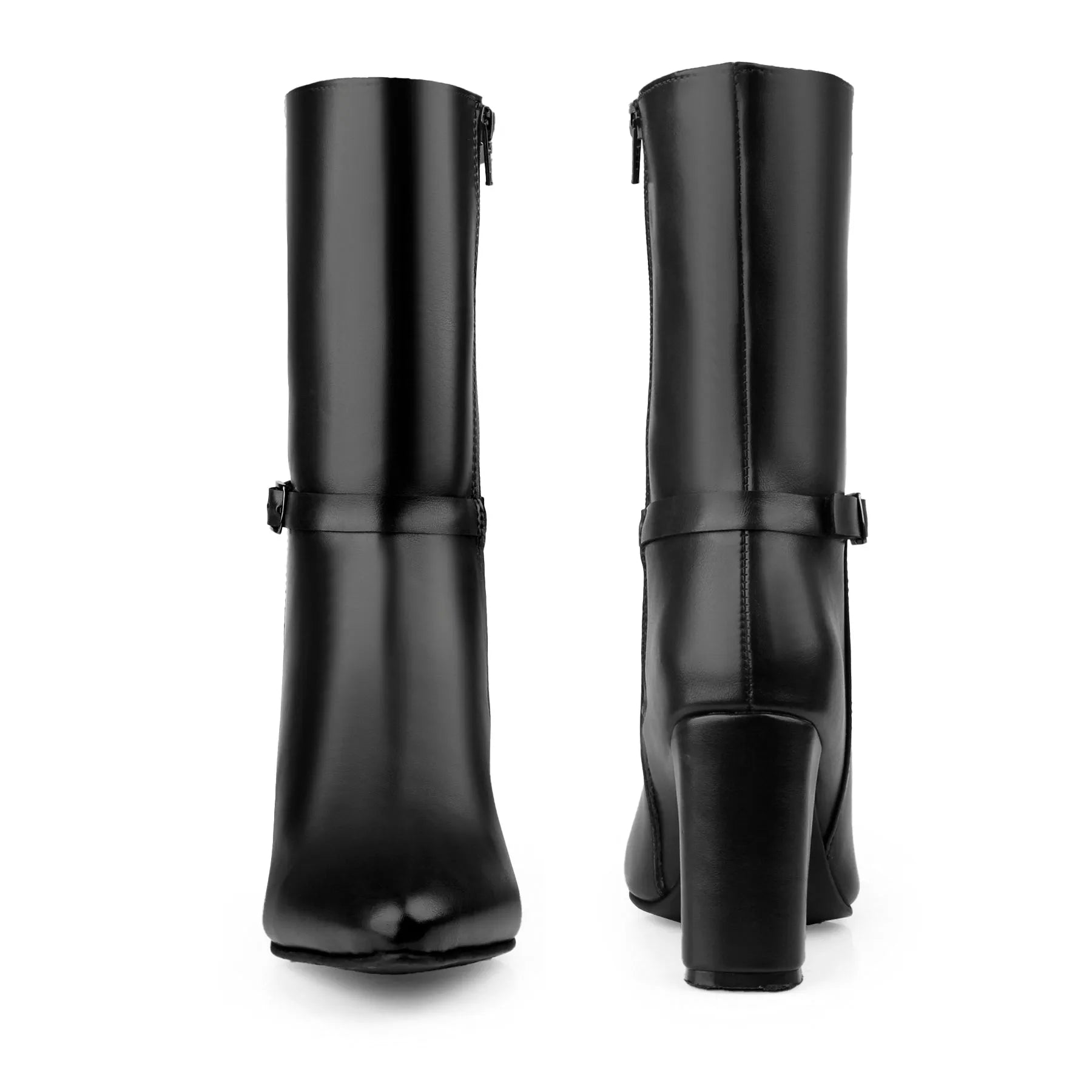 Black vegan ankle boots for women luxury vegan footwear all-day wear