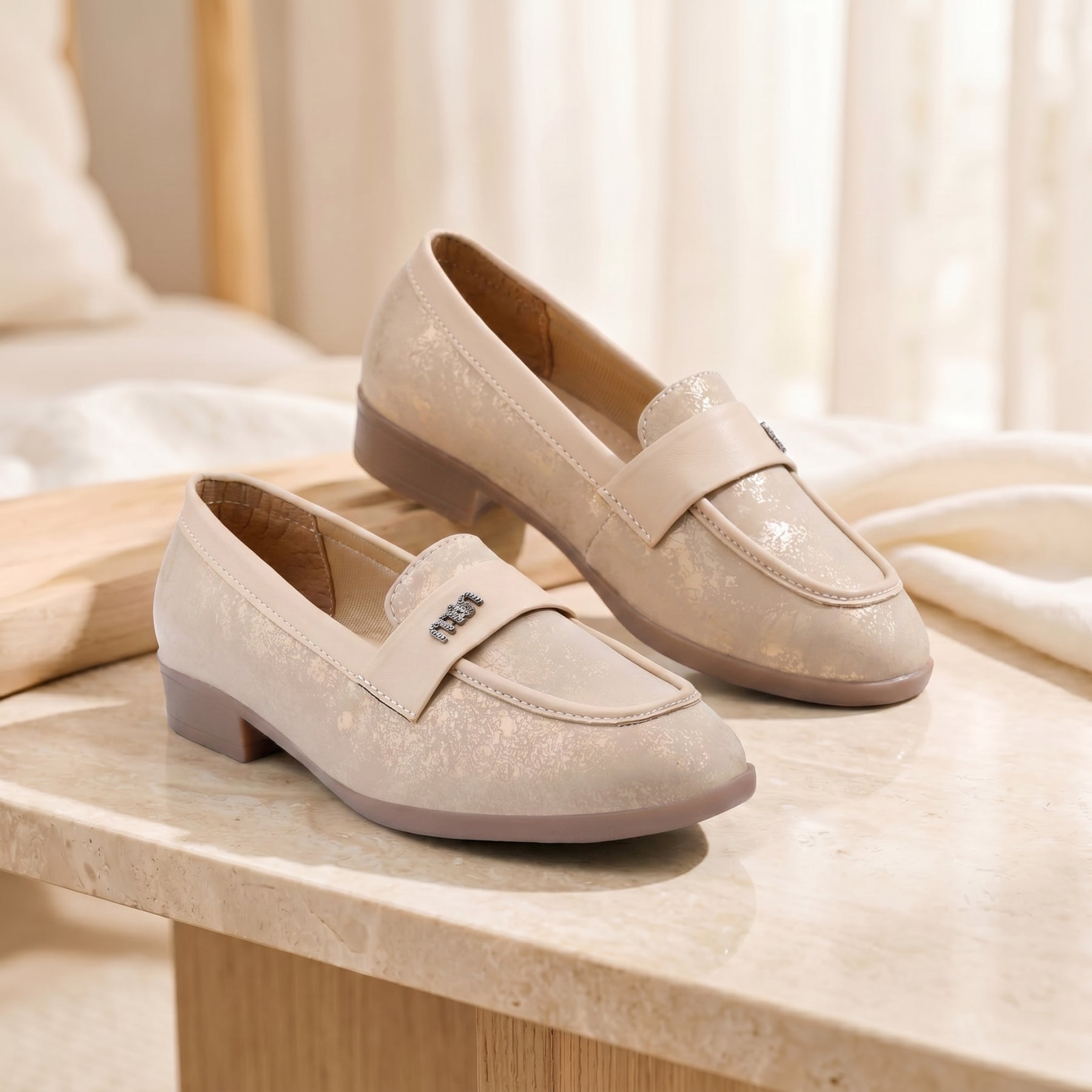 Marco Bellorri Womens Classic Loafers for Everyday Wear