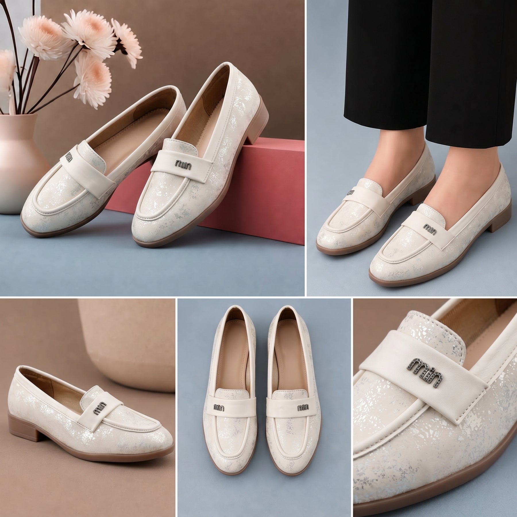 Marco Bellorri Womens Classic Loafers for Everyday Wear