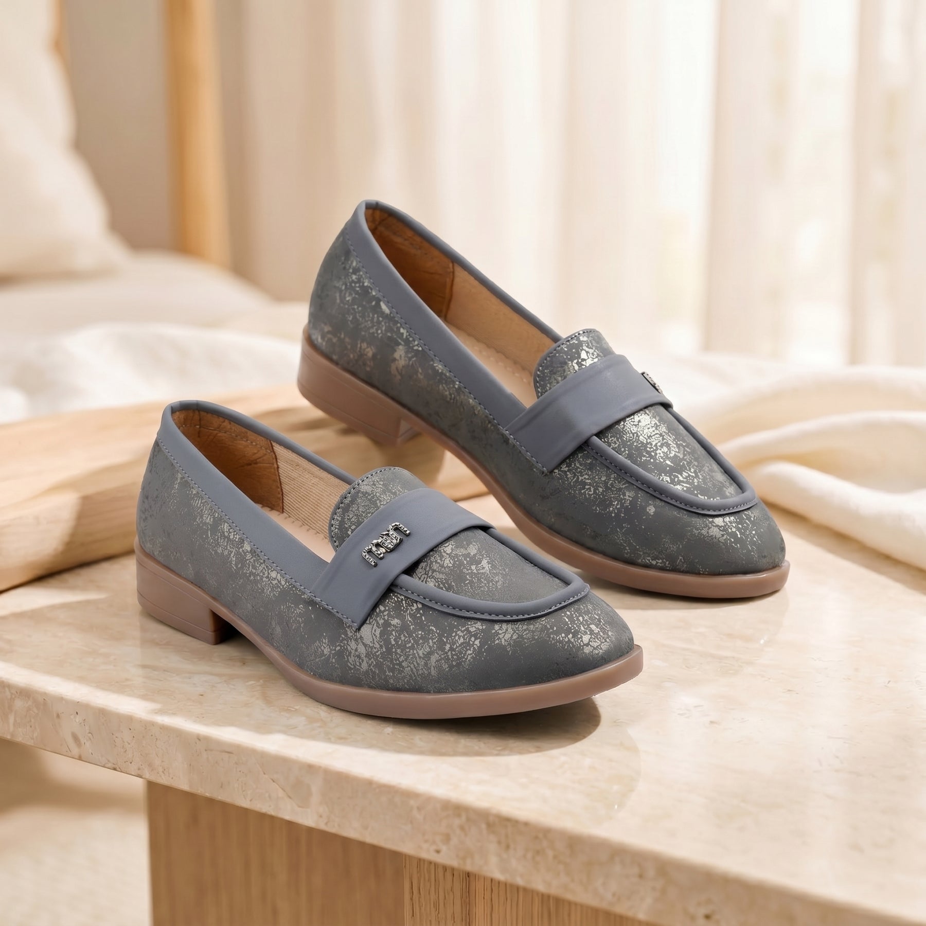 Marco Bellorri Womens Classic Loafers for Everyday Wear