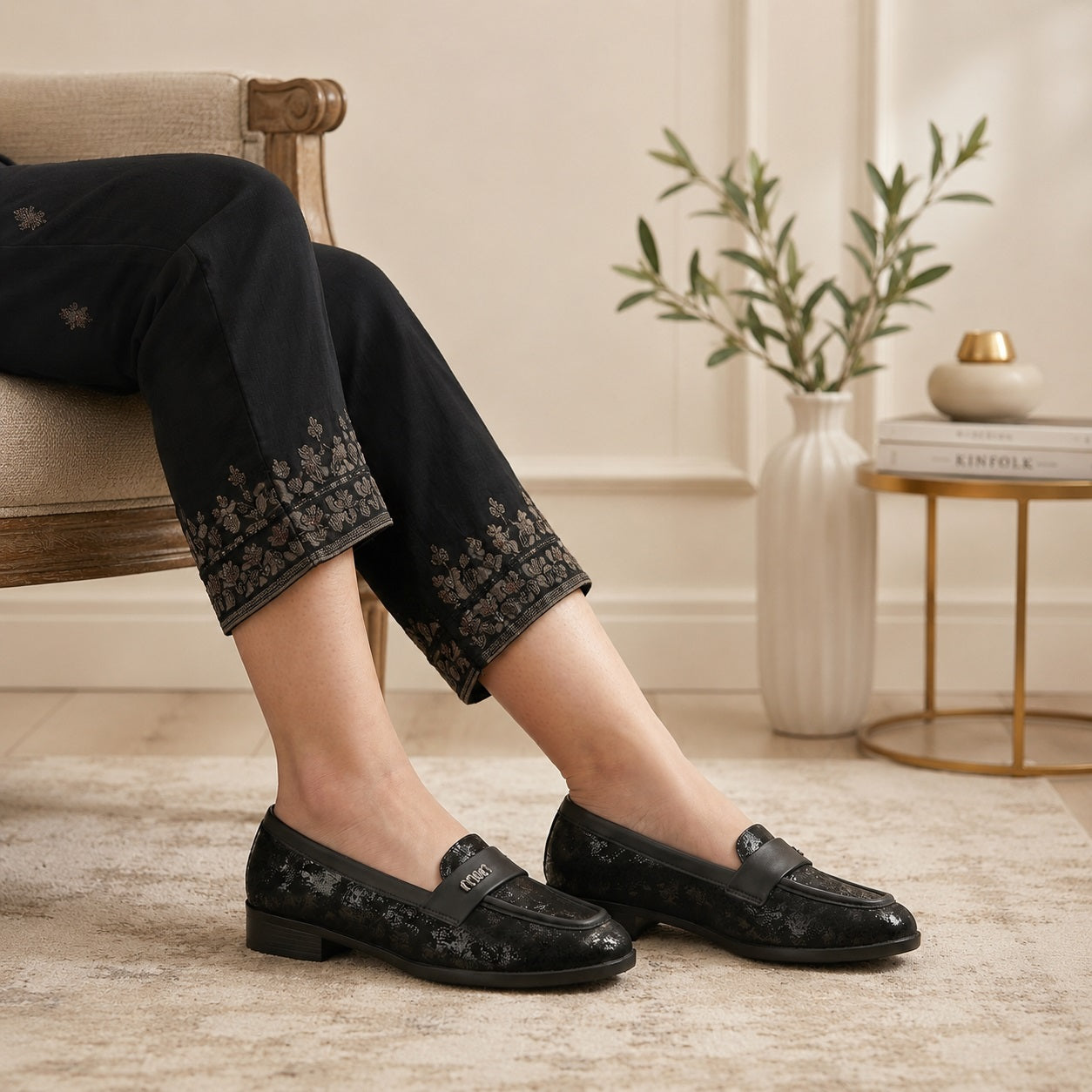 Marco Bellorri Womens Classic Loafers for Everyday Wear