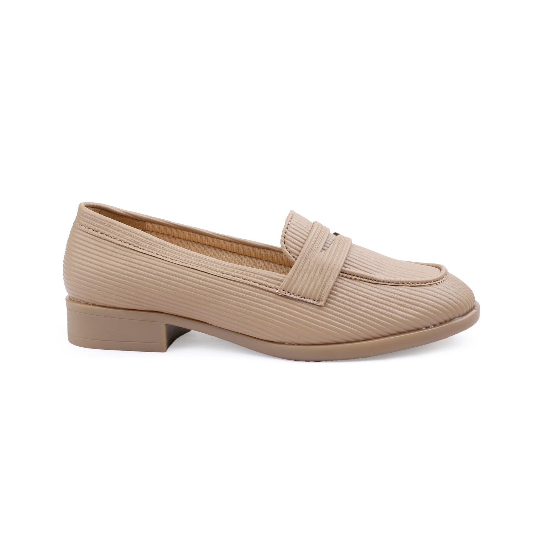 Marco Bellorri Womens Premium Ivory Textured Penny Loafers with All Day Comfort
