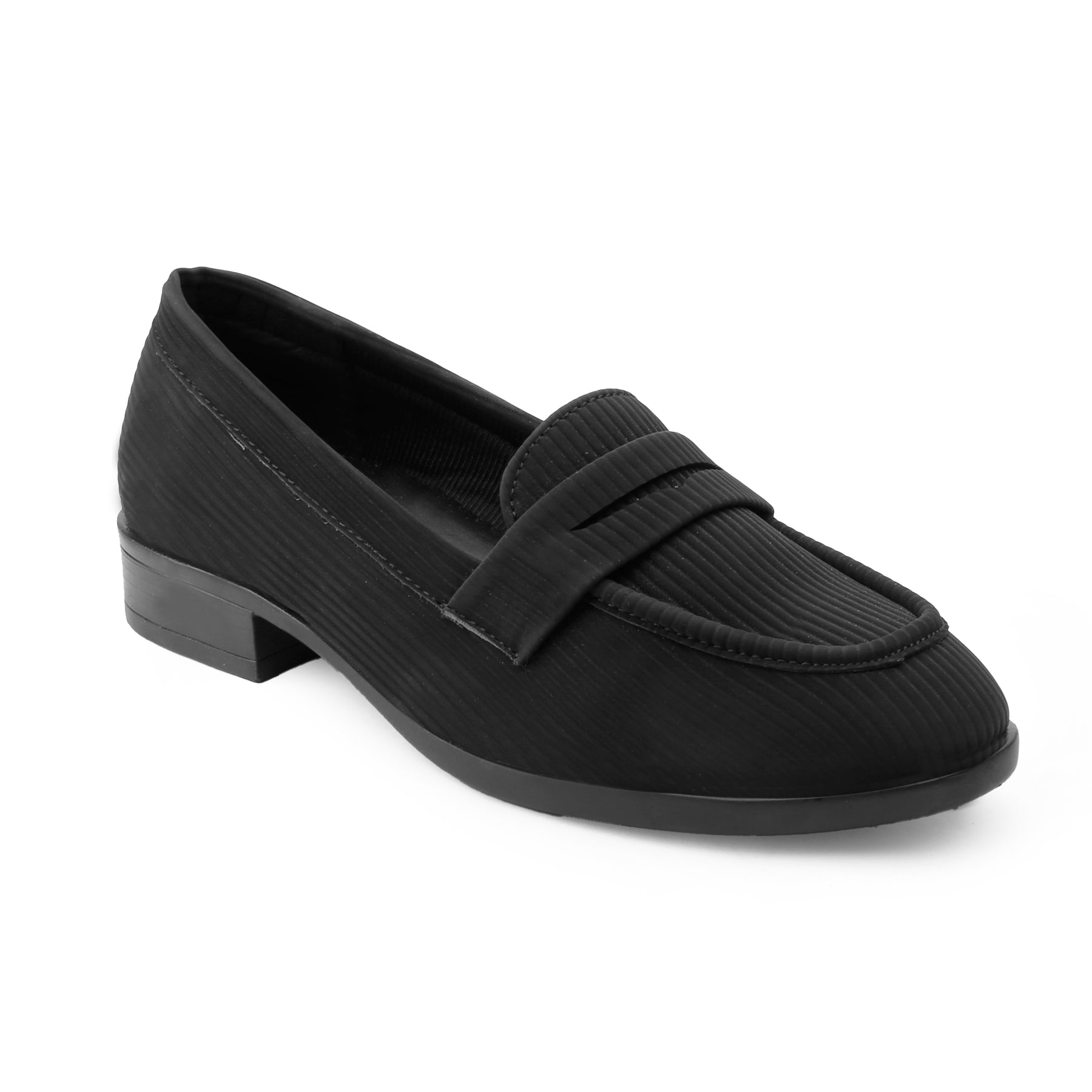 Marco Bellorri Womens Premium Ivory Textured Penny Loafers with All Day Comfort