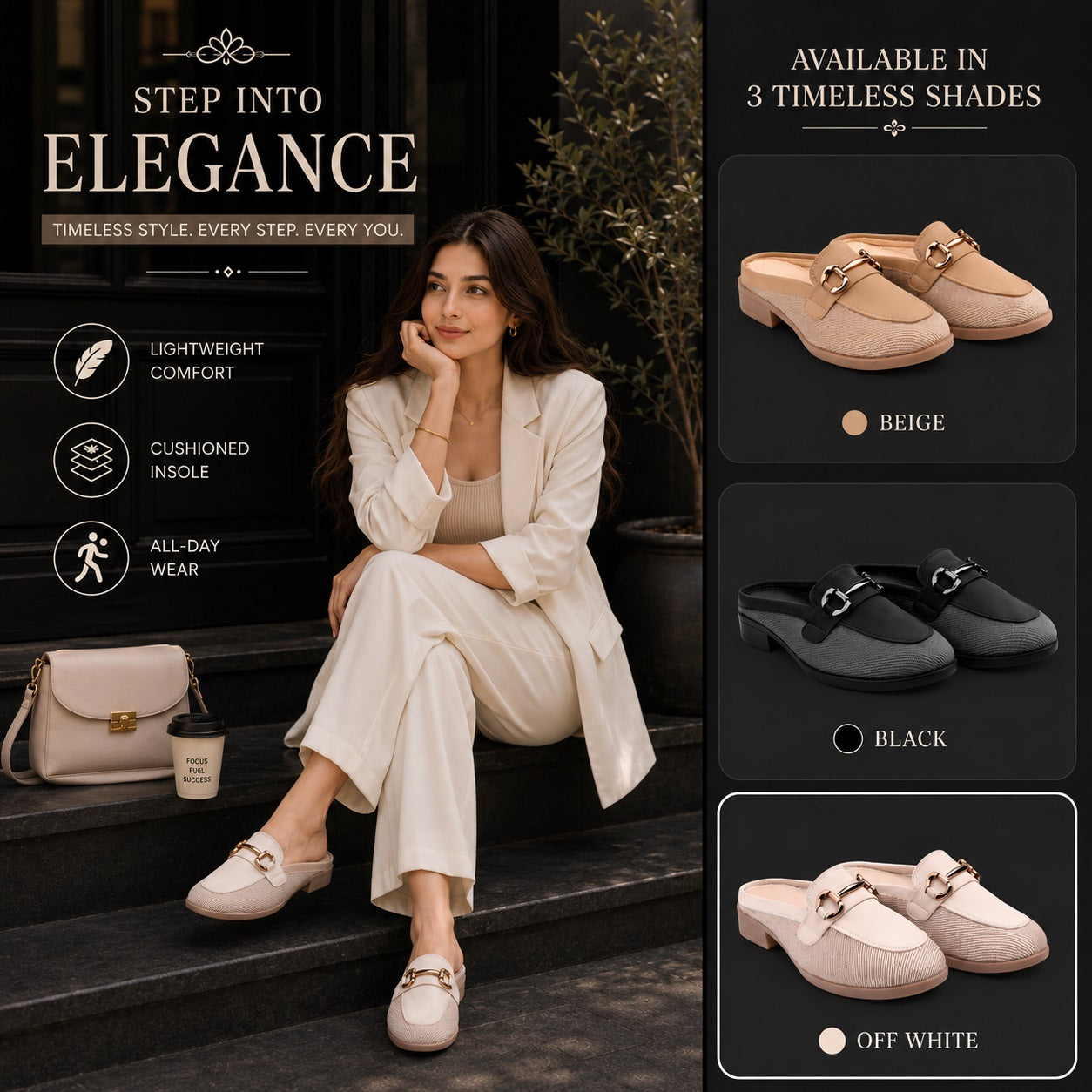 Marco Bellorri Premium Woven Mule Loafers with Sophisticated Slip On Design
