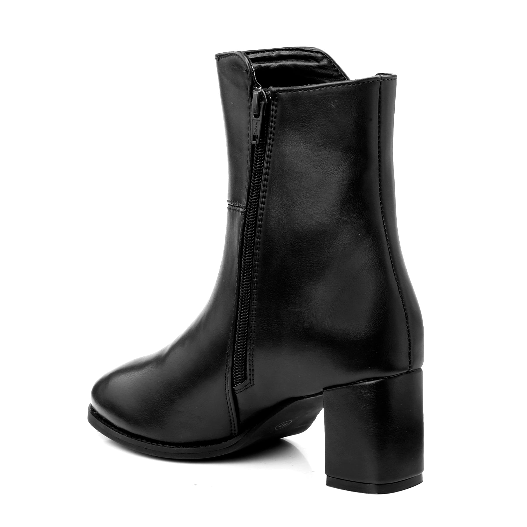 Elegant Vegan Ankle Zipper Boots for Women