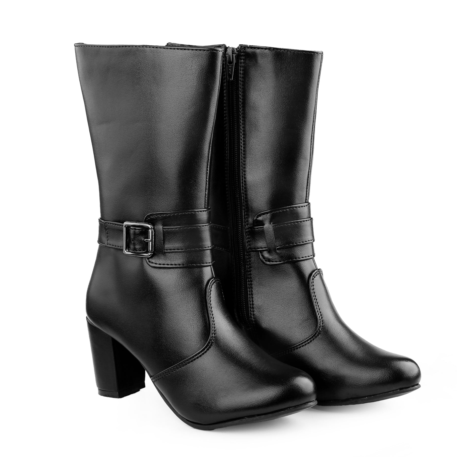 Women Stylish Buckle Long Boots
